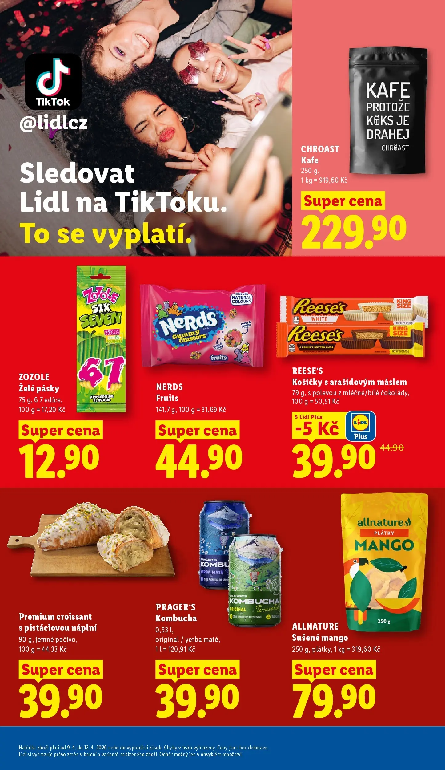 Lidl leták od 08.04.2026 - Nový akční leták | Strana: 23 | Produkty: Reese's, Yerba mate, Kombucha, Kafe