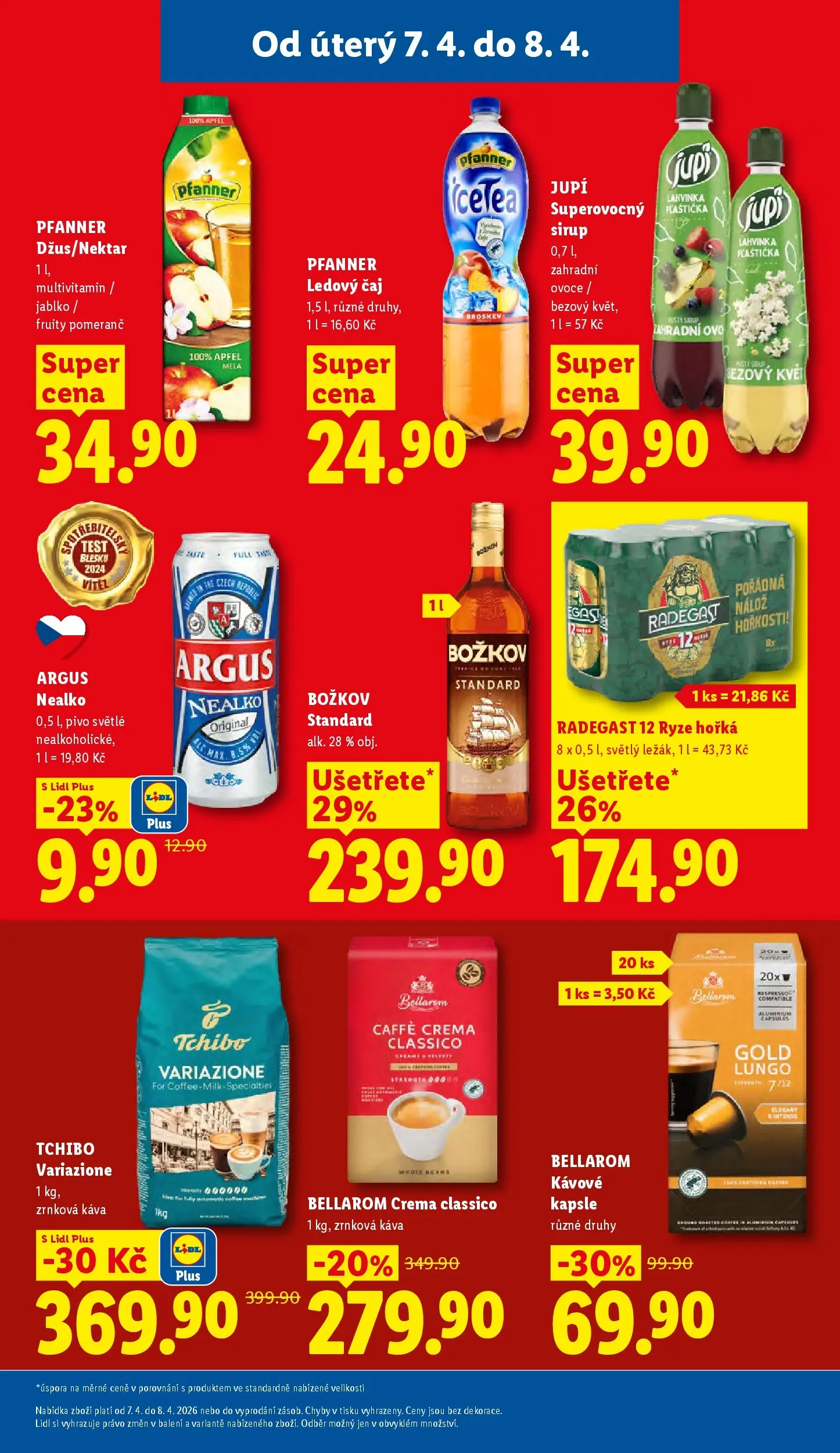 Lidl leták od 06.04.2026 - Nový akční leták | Strana: 21 | Produkty: Rýže, Čaj, Argus, Caffè crema