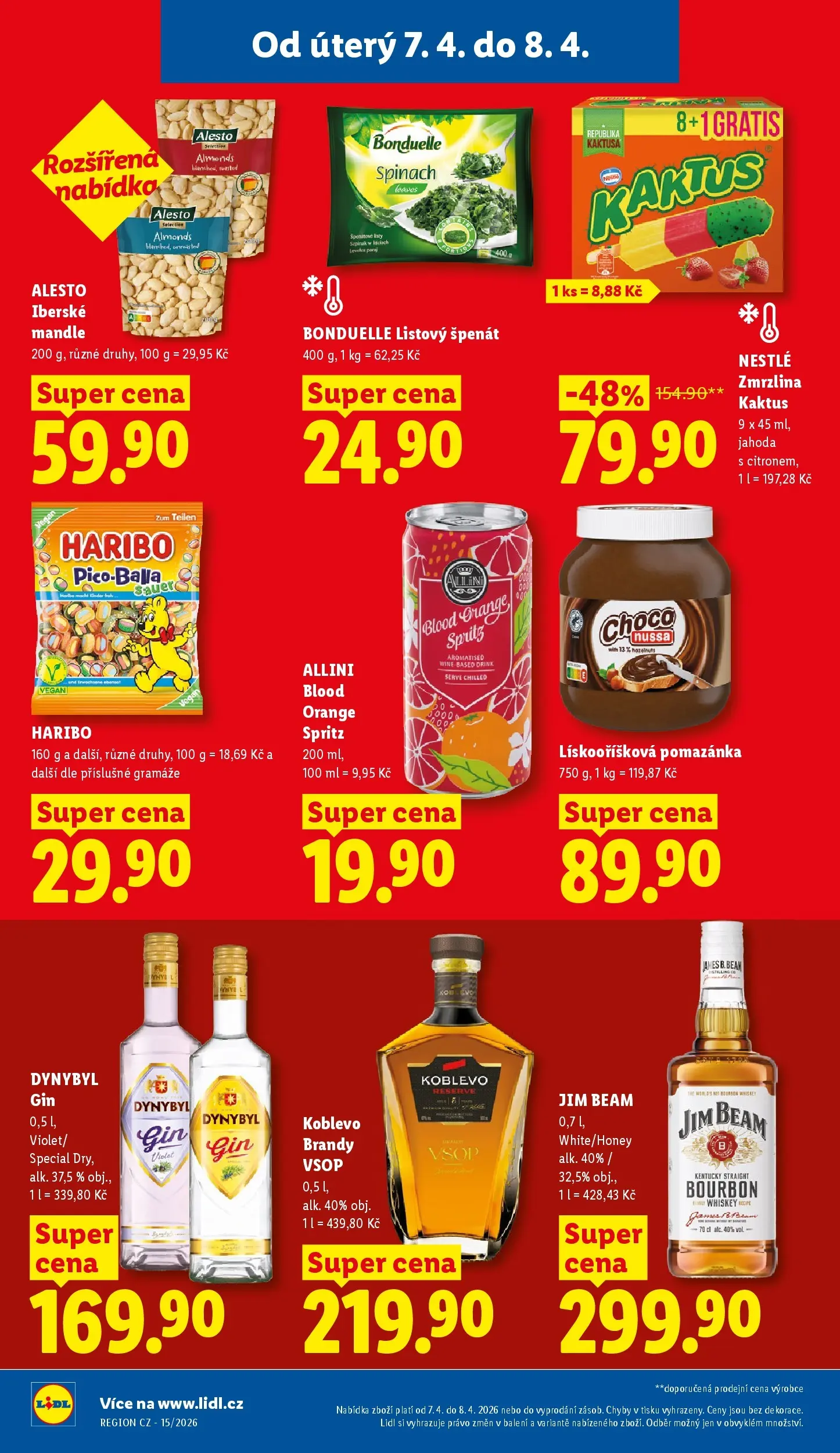 Lidl leták od 06.04.2026 - Nový akční leták | Strana: 22 | Produkty: Vegan, Jim Beam, Spritz, Pomazánka