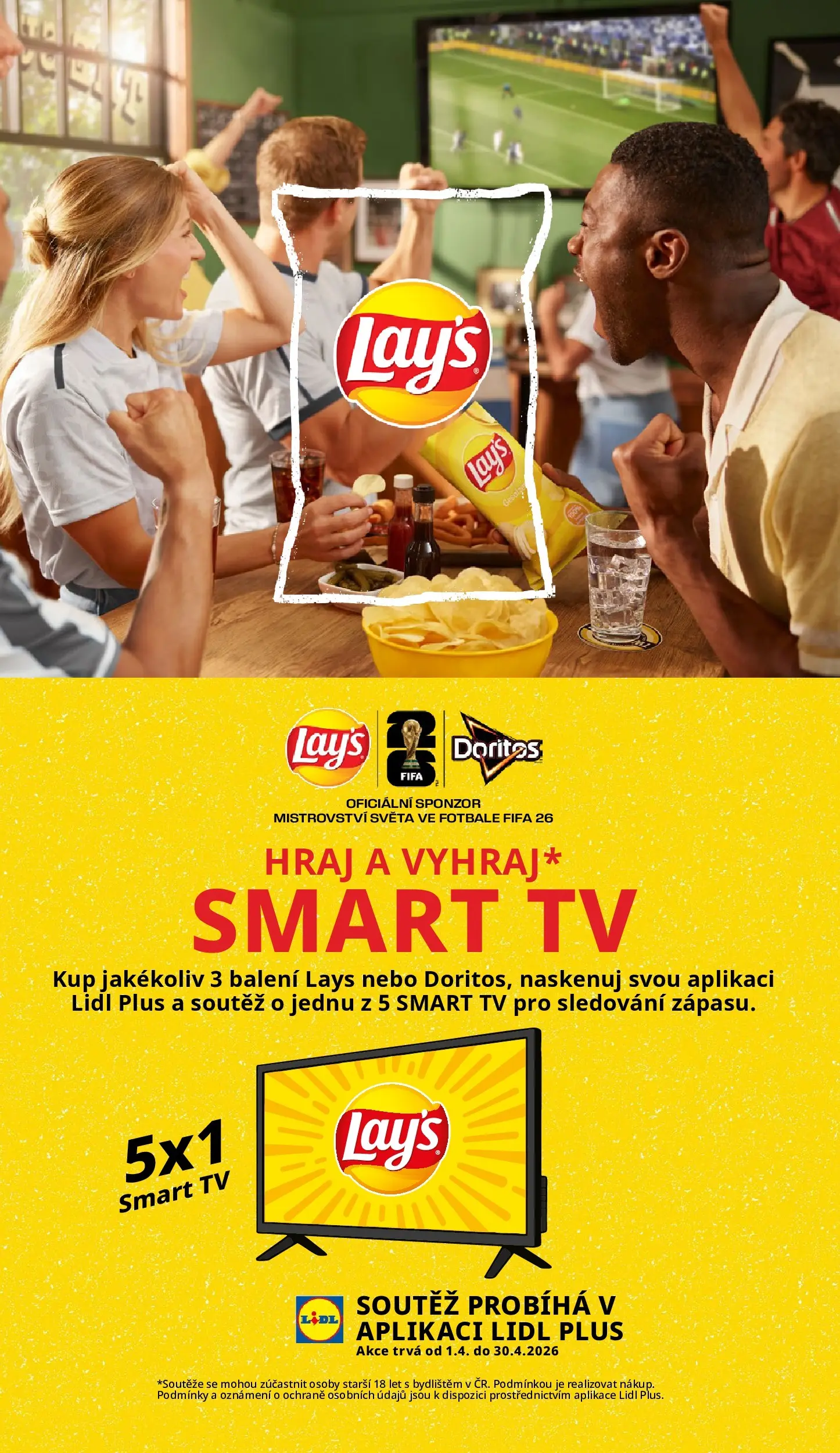 Lidl leták od 06.04.2026 - Nový akční leták | Strana: 23 | Produkty: Tv, Doritos, Lay's