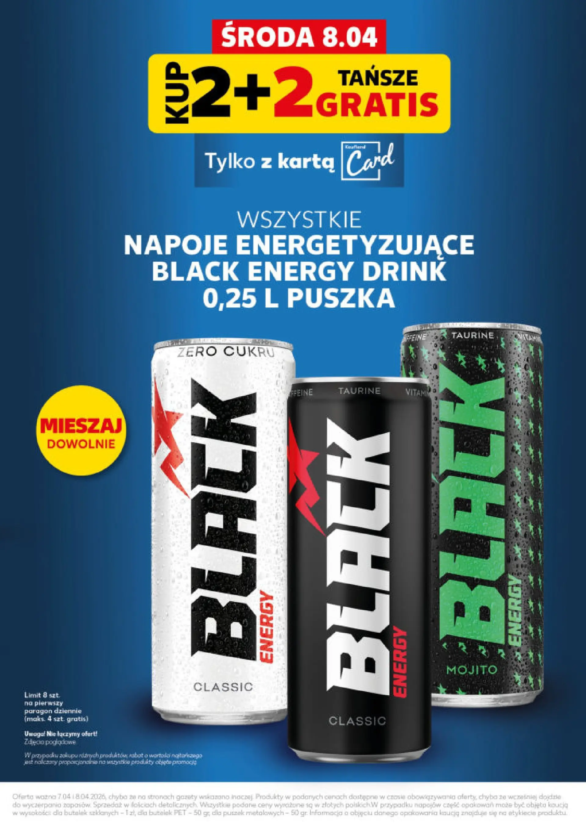 Kaufland - Kaufland Mocny Start ważne do 8.04 od 06.04.2026 - od jutra PDF | Strona: 5 | Produkty: Karta, Napoje