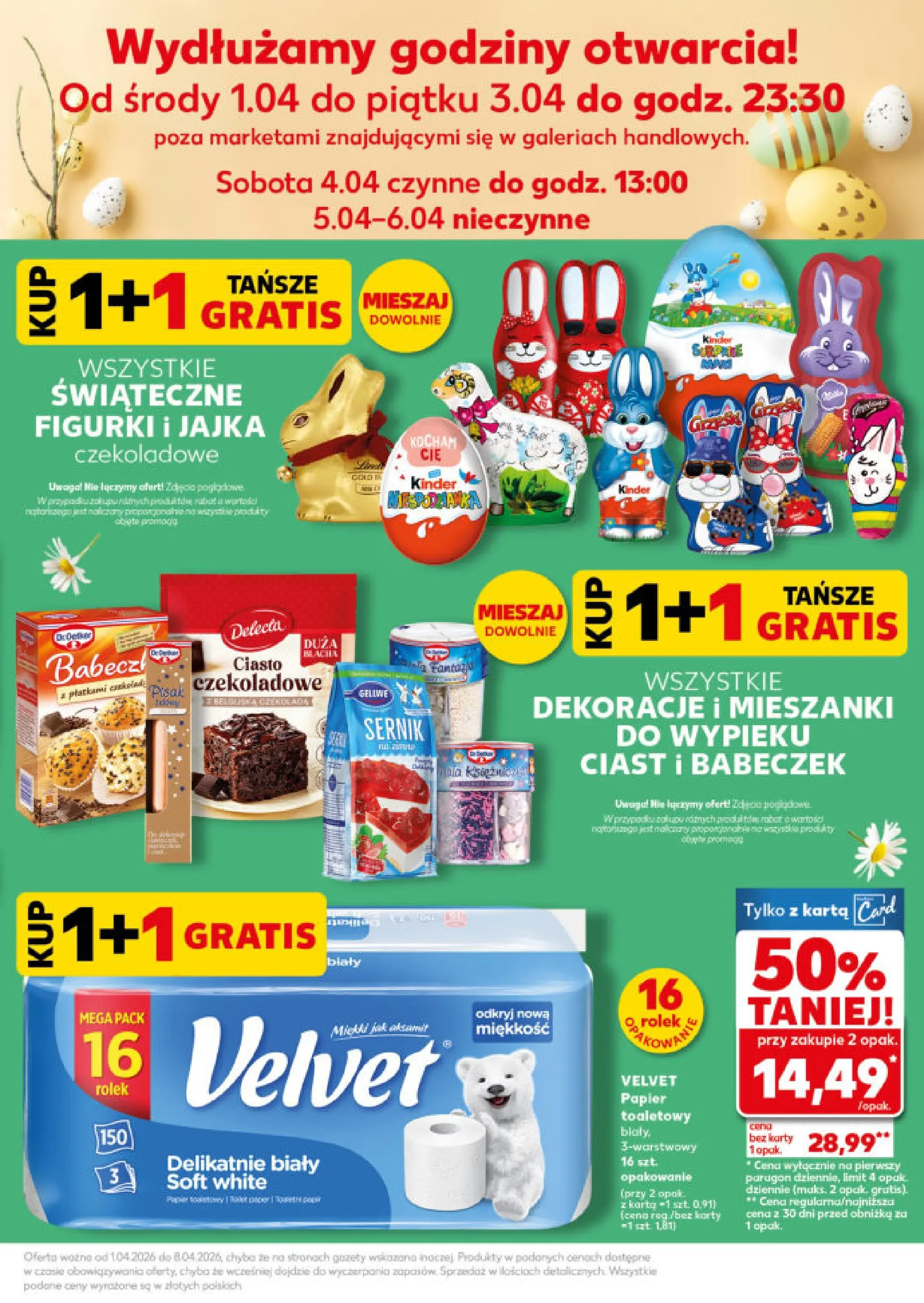 Kaufland - Kaufland Mocny Start ważne do 8.04 od 06.04.2026 - od jutra PDF | Strona: 7 | Produkty: Karta, Ciasto, Figurki, Jajka