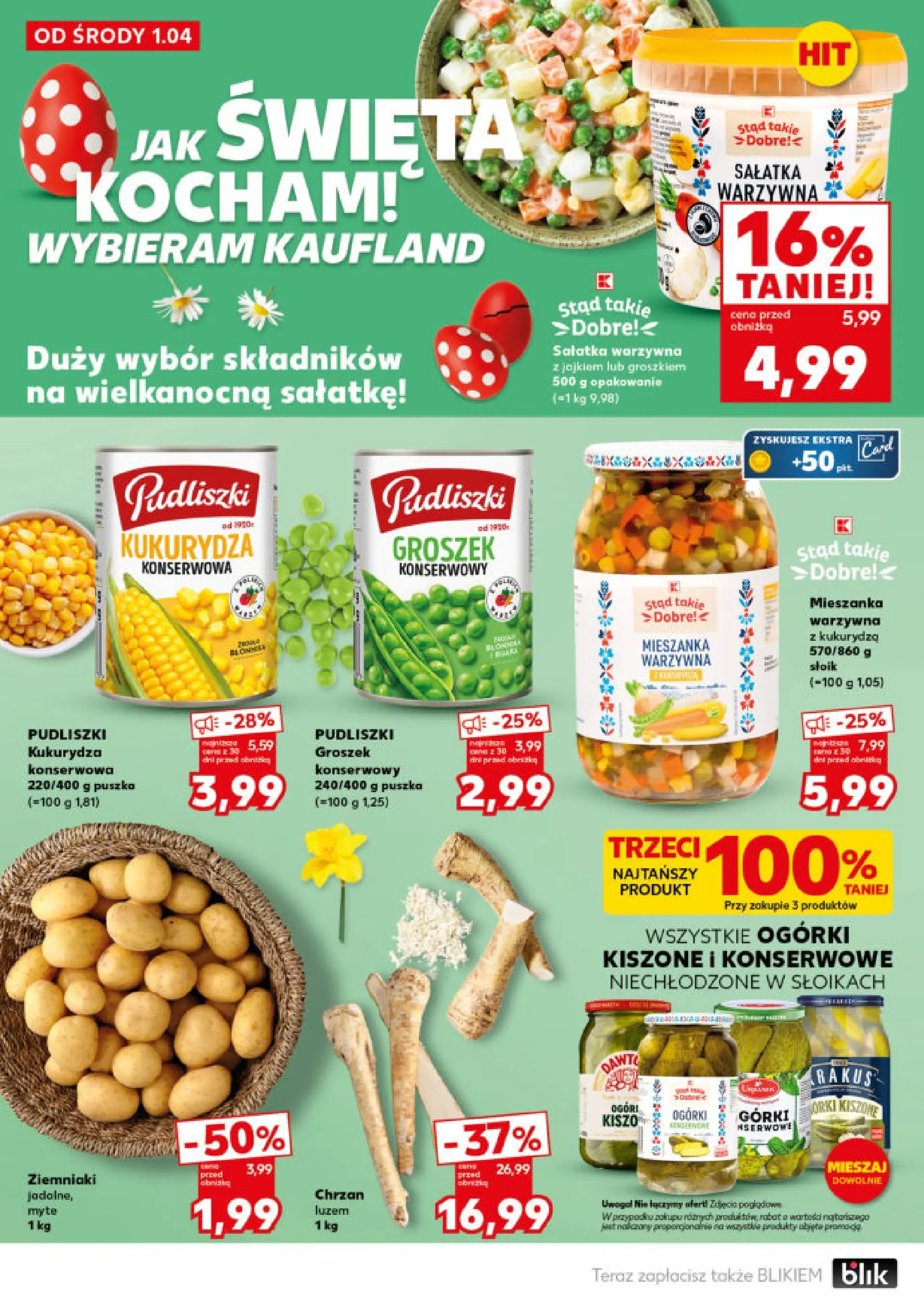 Kaufland - Kaufland Mocny Start ważne do 8.04 od 06.04.2026 - od jutra PDF | Strona: 12 | Produkty: Robot, Ogórki, Sałatka, Ziemniaki