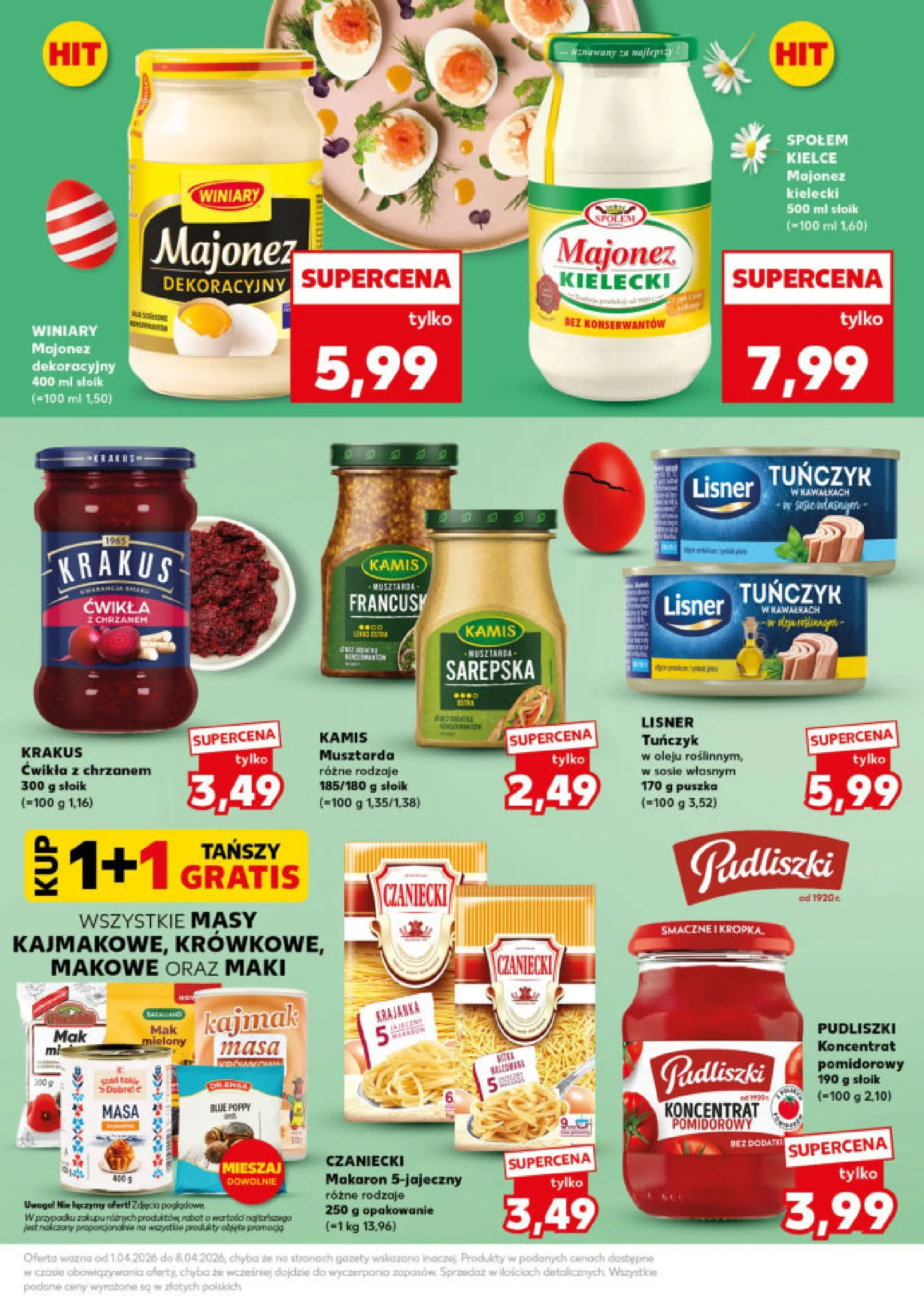 Kaufland - Kaufland Mocny Start ważne do 8.04 od 06.04.2026 - od jutra PDF | Strona: 13 | Produkty: Robot, Majonez winiary, Kajmak, Makaron