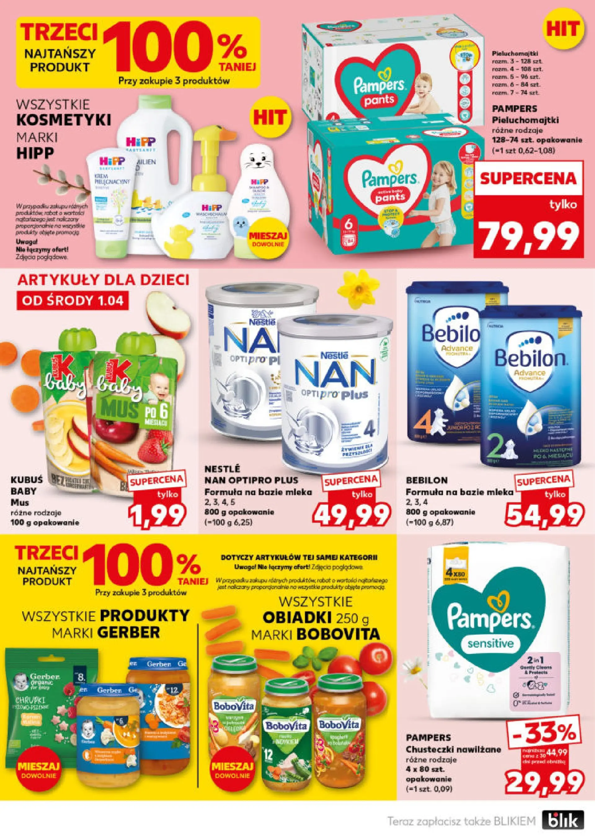 Kaufland - Kaufland Mocny Start ważne do 8.04 od 06.04.2026 - od jutra PDF | Strona: 28 | Produkty: Kosmetyki, Mleka, Robot, Pieluchomajtki