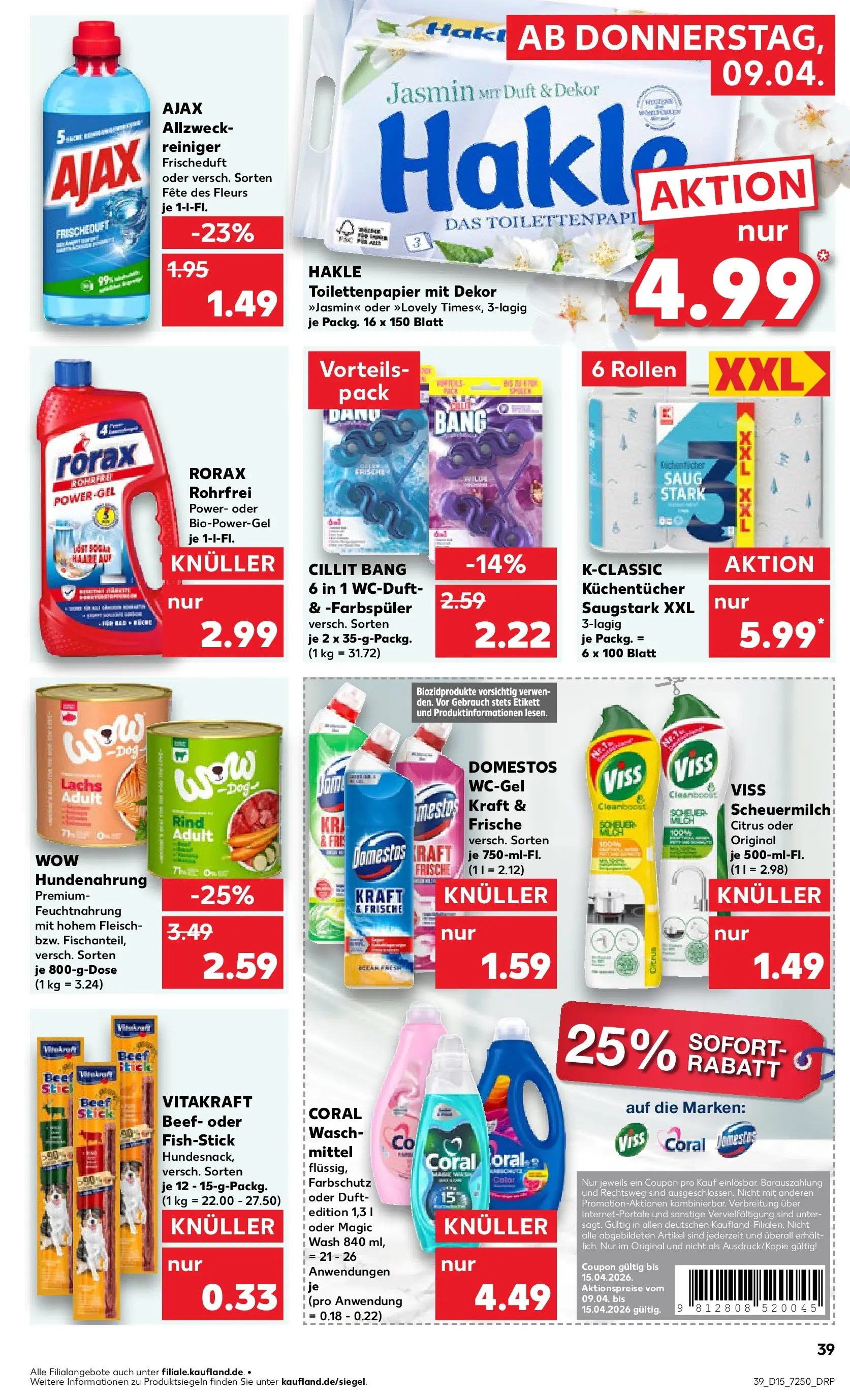 Prospekt Kaufland ab 06.04.2026 » Angebote Online zum Blättern | Seite: 51 | Produkte: Milch, Duft, Waschmittel, Toilettenpapier
