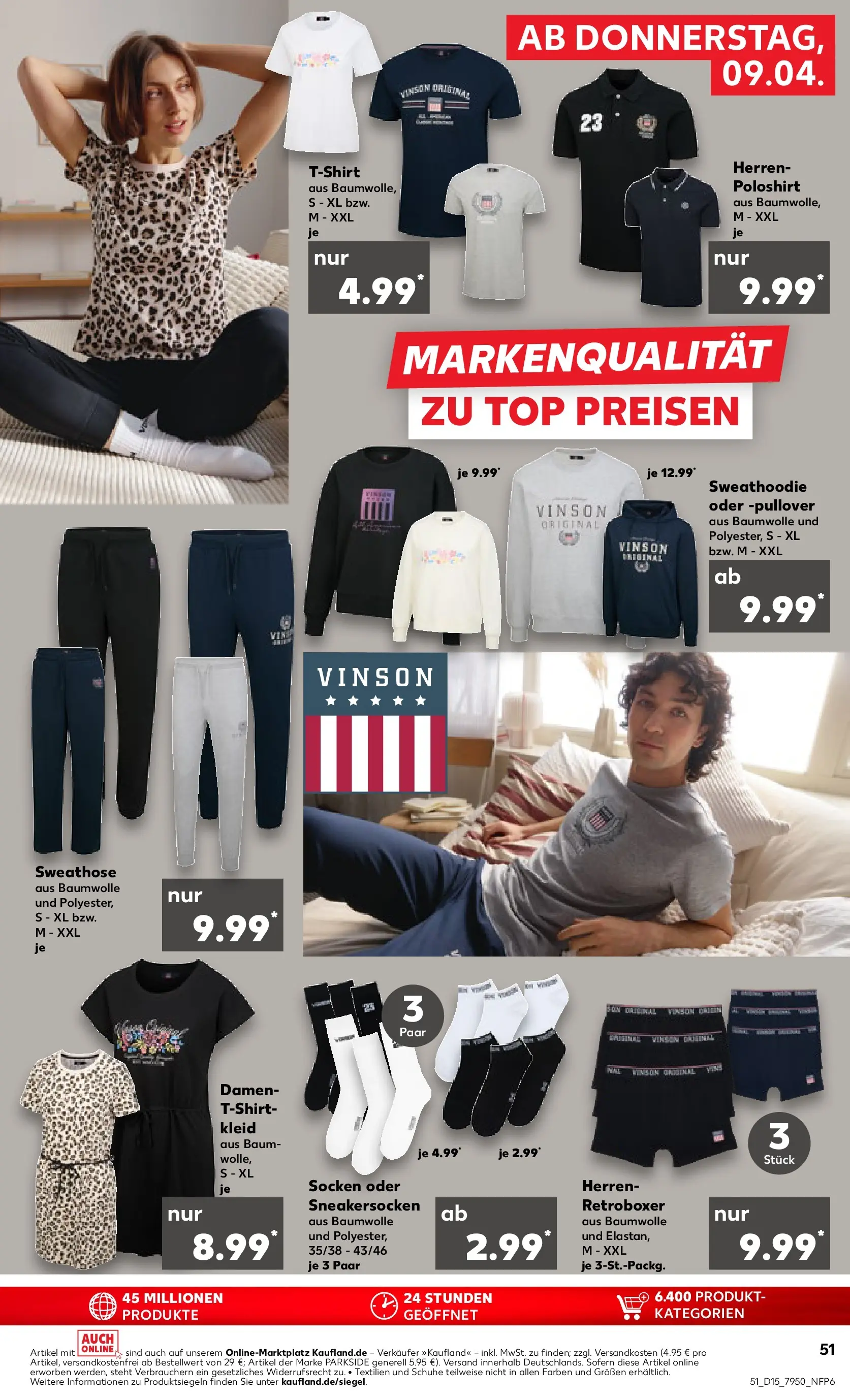 Prospekt Kaufland ab 06.04.2026 » Angebote Online zum Blättern | Seite: 63 | Produkte: Top, Sweathose, Poloshirt, Kleid