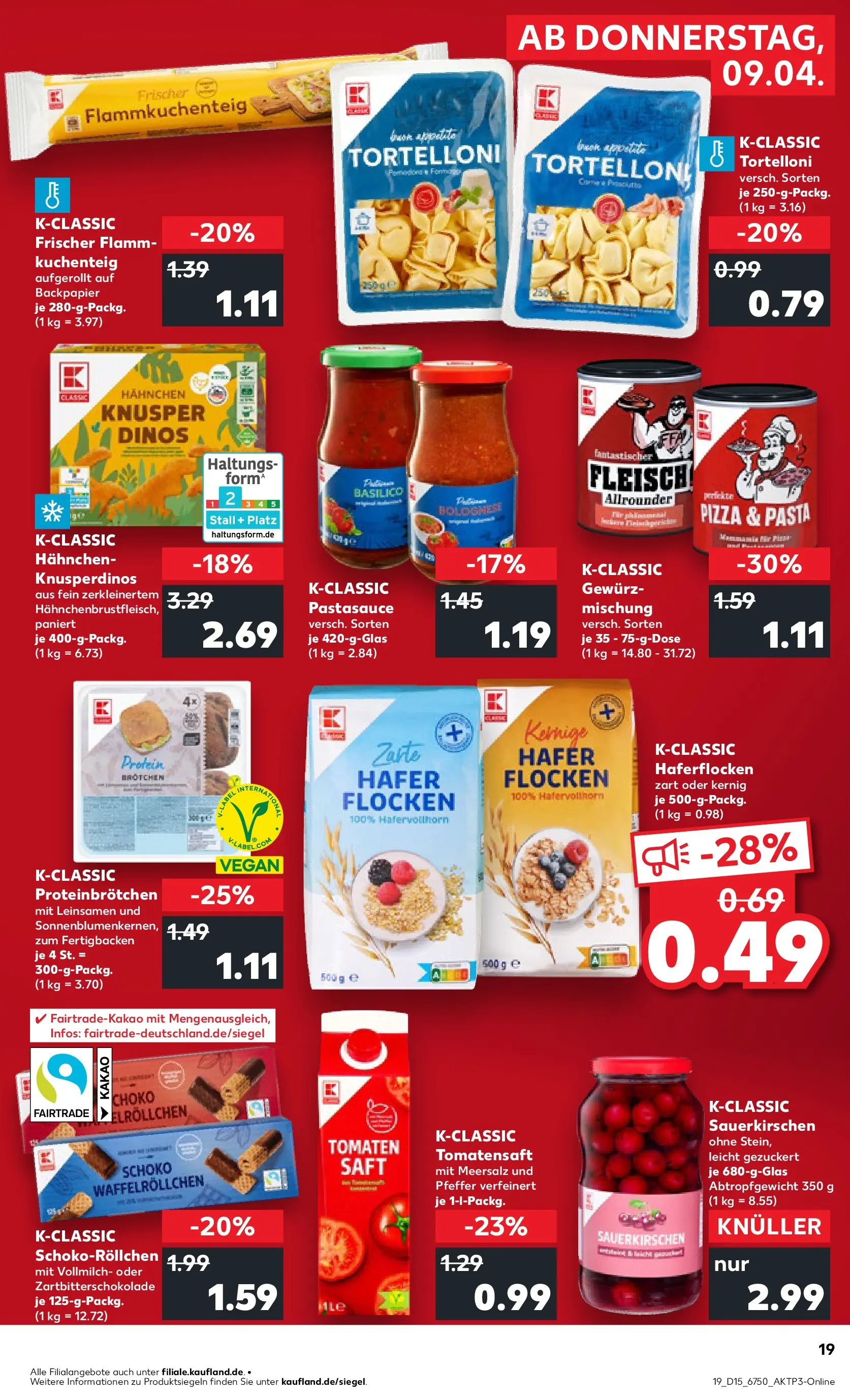 Prospekt Kaufland ab 07.04.2026 » Angebote Online zum Blättern | Seite: 31 | Produkte: Hahnchen, Pizza, Saft, Fleisch