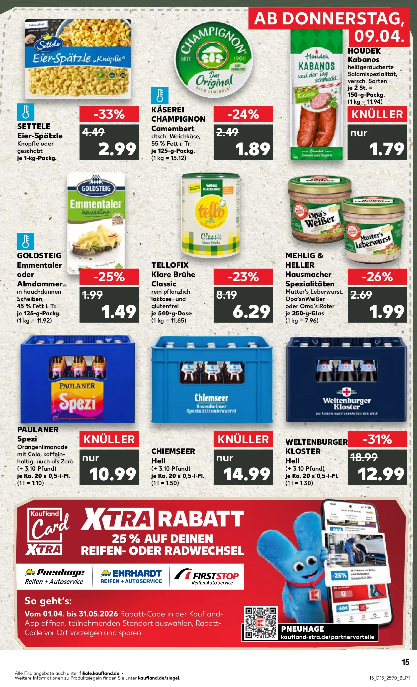Prospekt Kaufland ab 07.04.2026 » Angebote Online zum Blättern | Seite: 27 | Produkte: Paulaner spezi, Pasta, Paulaner