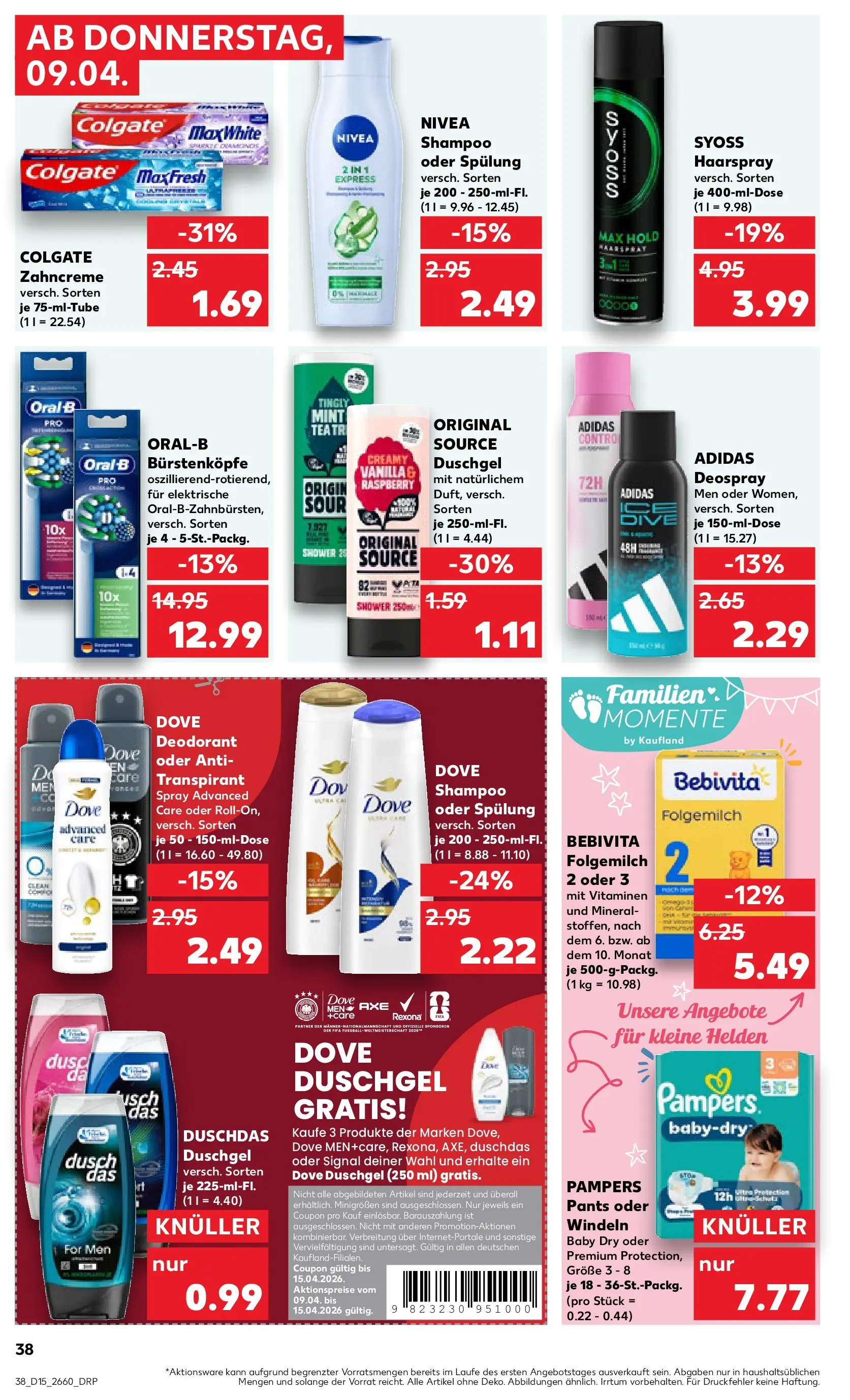 Prospekt Kaufland ab 06.04.2026 » Angebote und Werbung Online | Seite: 50 | Produkte: Haarspray, Duschgel, Duschdas, Shower Gel Prospekt Kaufland ab 06.04.2026 » Angebote Online zum Blättern | Seite: 50 | Produkte: Haarspray, Duschgel, Duschdas, Shower Gel