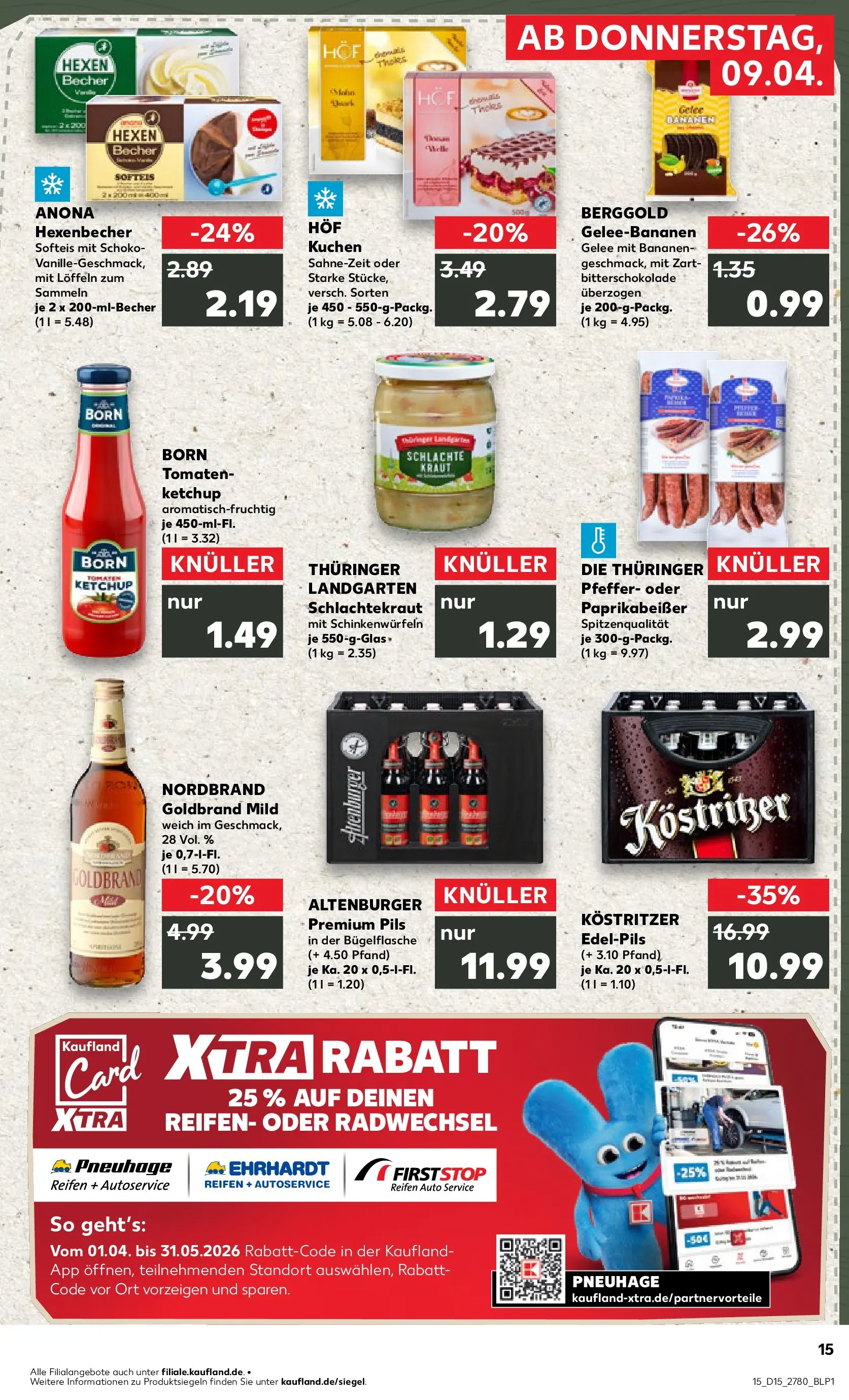 Prospekt Kaufland ab 07.04.2026 » Angebote und Werbung Online | Seite: 27 | Produkte: Kostritzer, Kraut, Kuchen, Ketchup Prospekt Kaufland ab 07.04.2026 » Angebote Online zum Blättern | Seite: 27 | Produkte: Kostritzer, Kraut, Kuchen, Ketchup