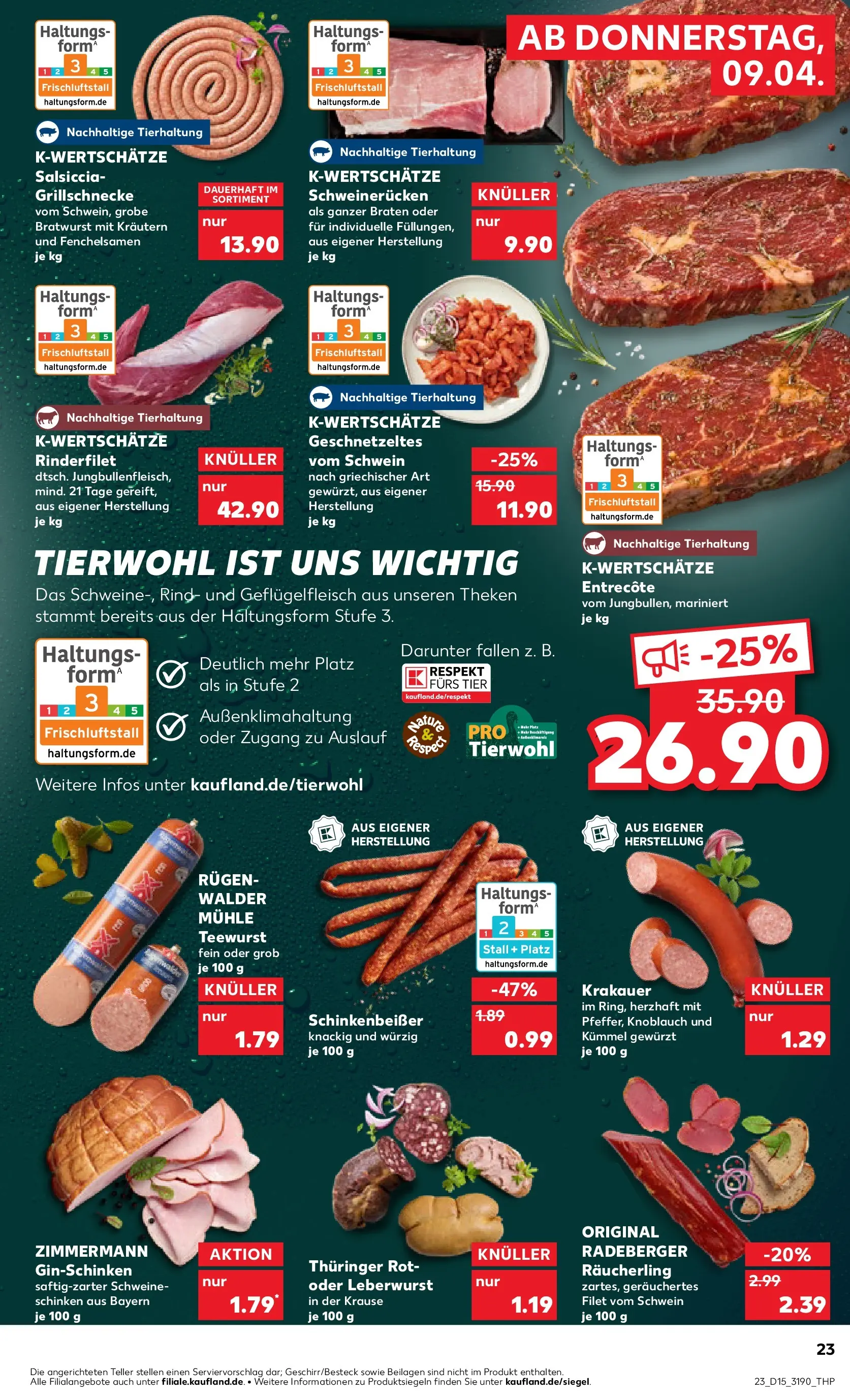 Prospekt Kaufland ab 07.04.2026 » Angebote und Werbung Online | Seite: 35 | Produkte: Mühle, Rinderfilet, Bratwurst, Entrecote Prospekt Kaufland ab 07.04.2026 » Angebote Online zum Blättern | Seite: 35 | Produkte: Mühle, Rinderfilet, Bratwurst, Entrecote
