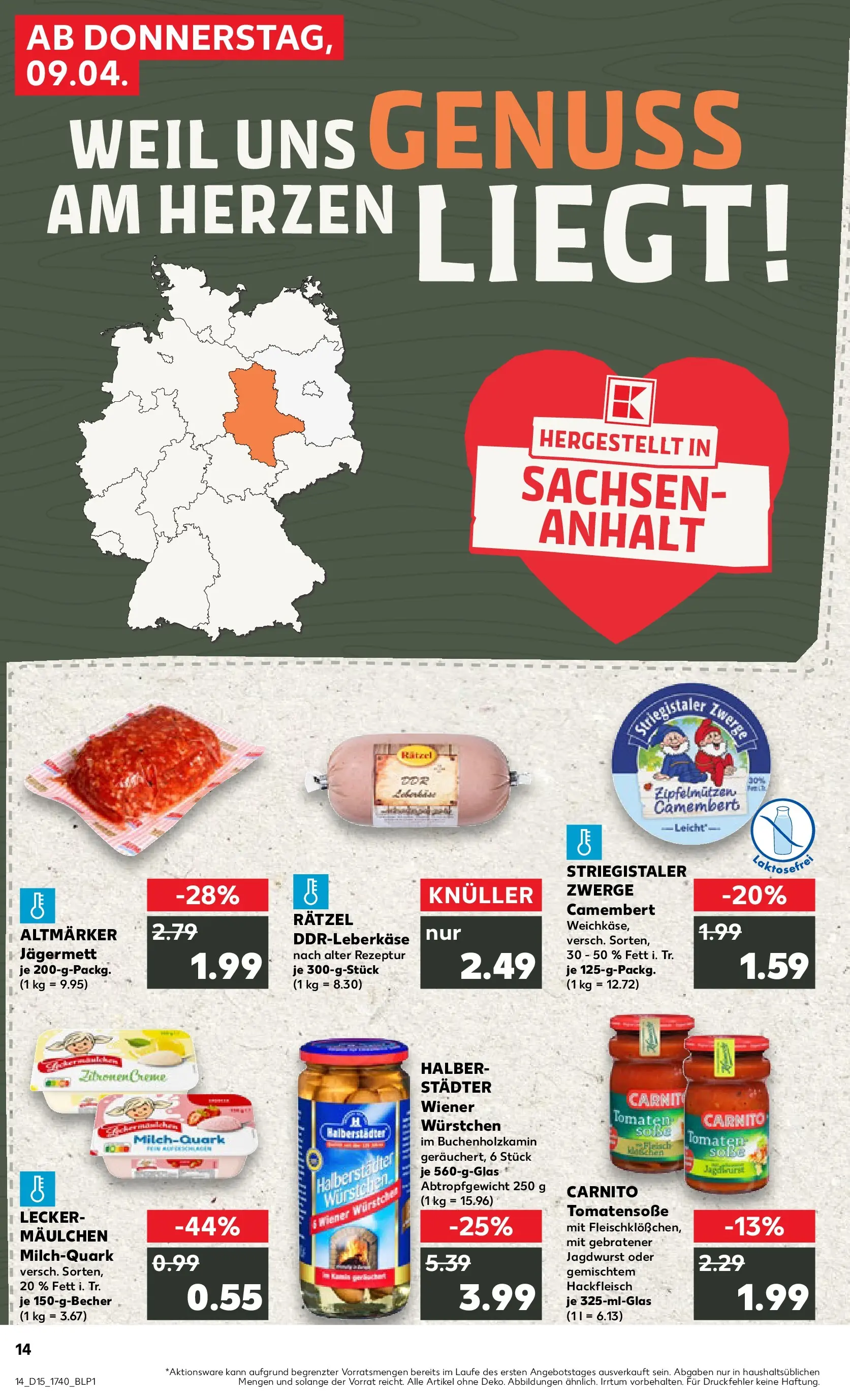 Prospekt Kaufland ab 07.04.2026 » Angebote und Werbung Online | Seite: 26 | Produkte: Wiener wurstchen, Quark, Creme, Fleisch Prospekt Kaufland ab 07.04.2026 » Angebote Online zum Blättern | Seite: 26 | Produkte: Wiener wurstchen, Quark, Creme, Fleisch