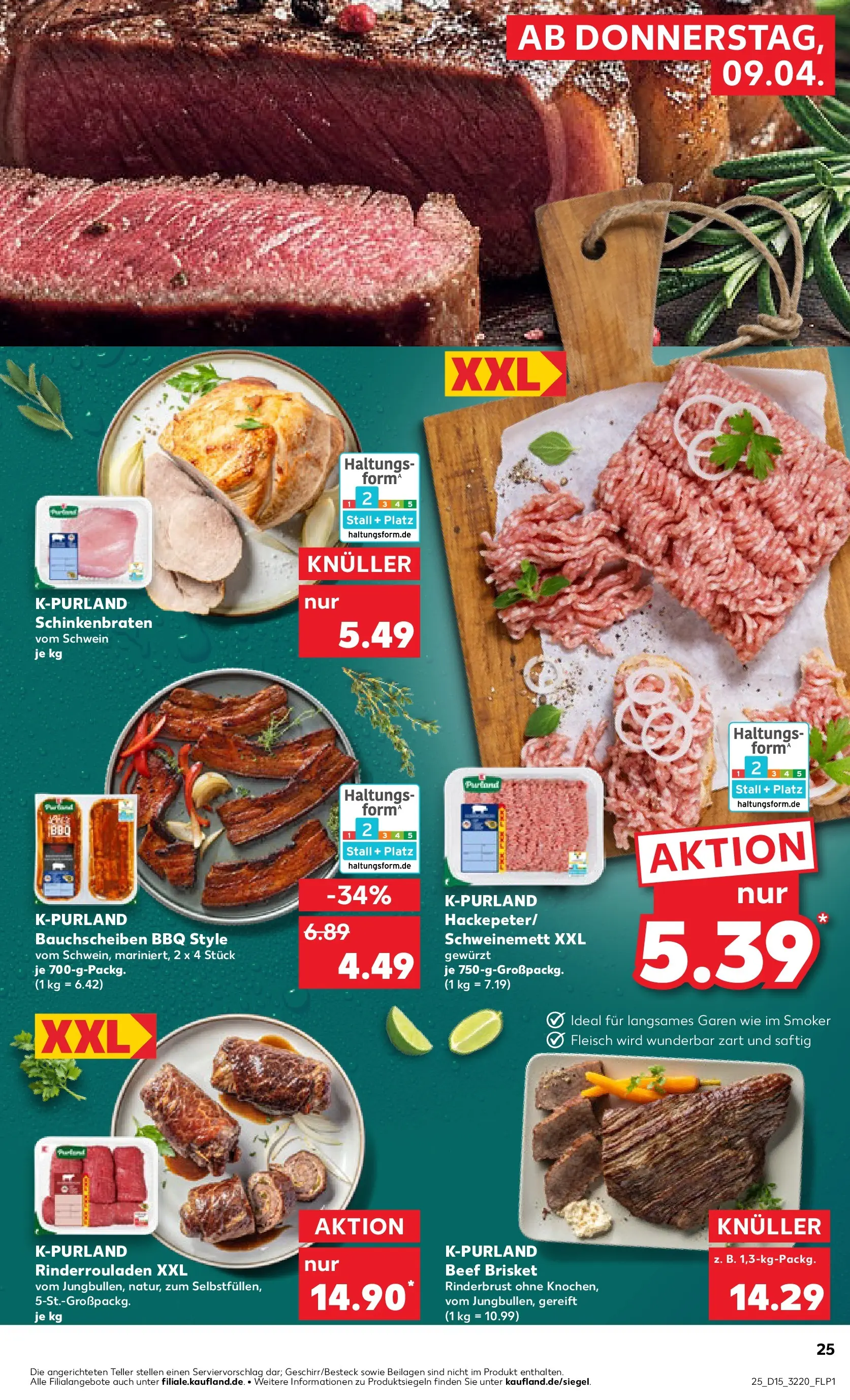 Prospekt Kaufland ab 07.04.2026 » Angebote und Werbung Online | Seite: 37 | Produkte: Rinderrouladen, Fleisch Prospekt Kaufland ab 07.04.2026 » Angebote Online zum Blättern | Seite: 37 | Produkte: Rinderrouladen, Fleisch