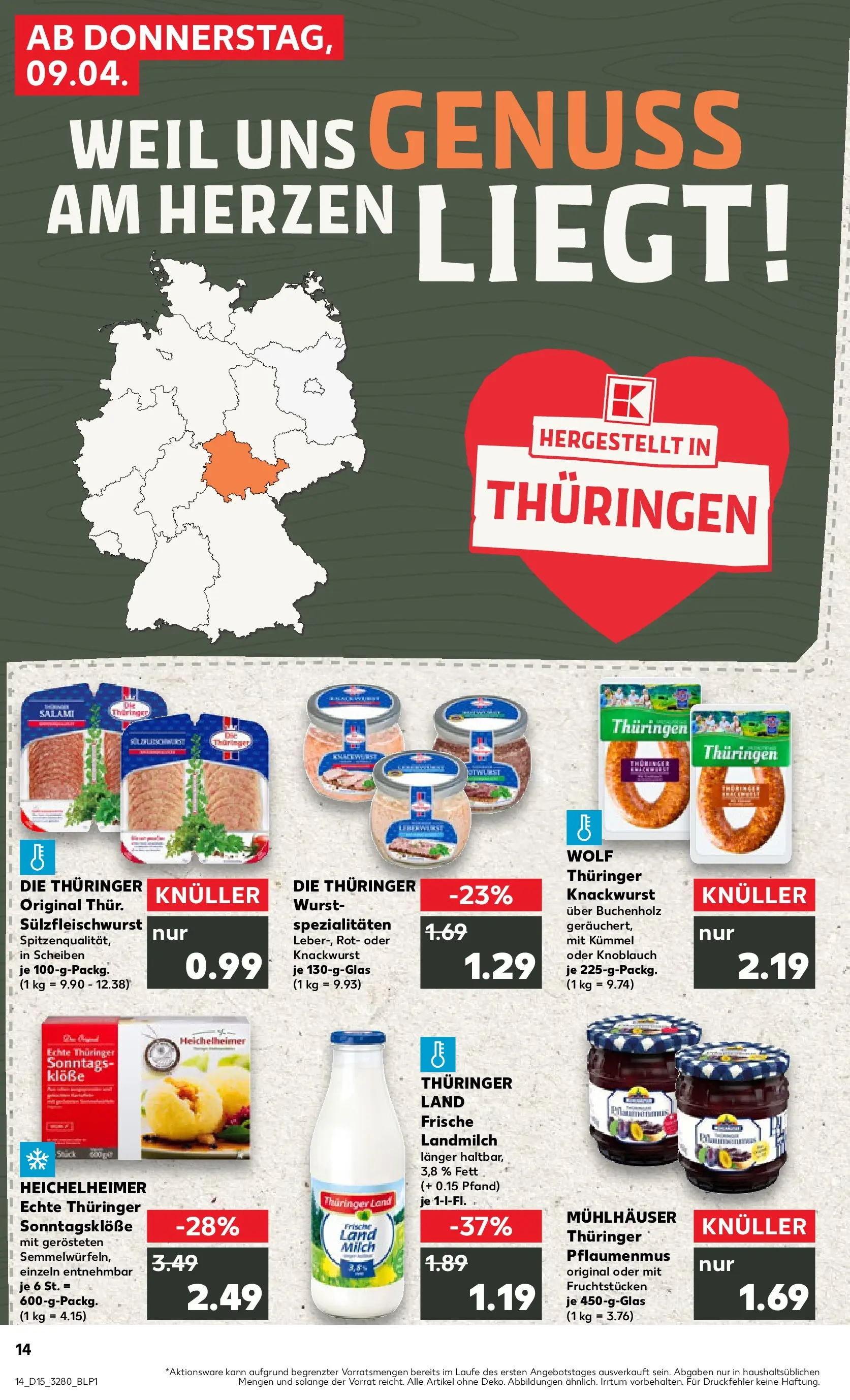 Prospekt Kaufland ab 07.04.2026 » Angebote Online zum Blättern | Seite: 26 | Produkte: Milch, Wurst, Knoblauch, Salami