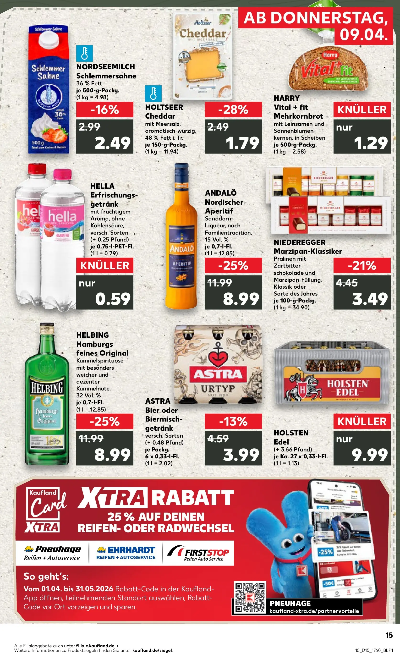 Prospekt Kaufland ab 07.04.2026 » Angebote Online zum Blättern | Seite: 27 | Produkte: Schokolade, Bier, Holsten edel, Hella
