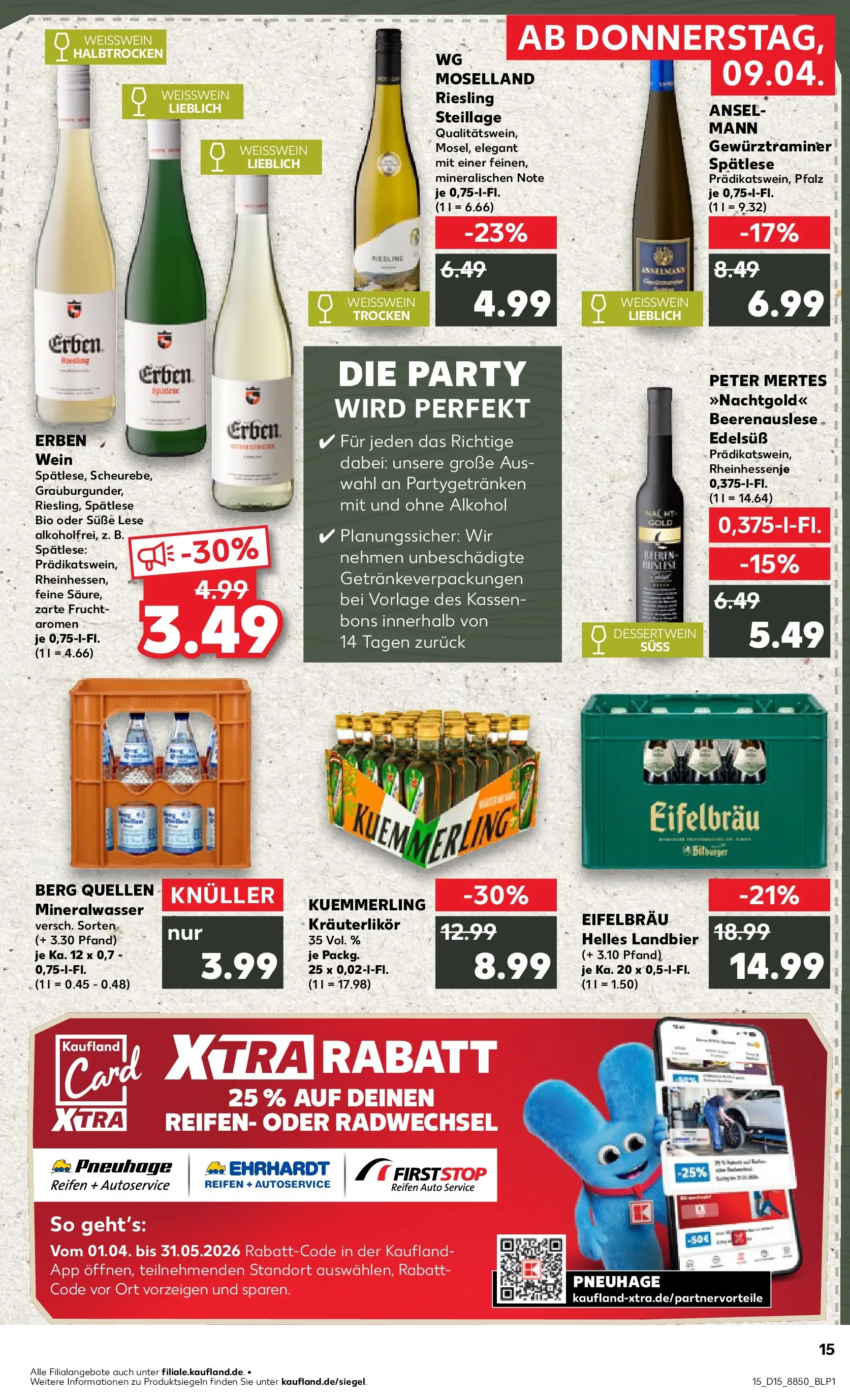 Prospekt Kaufland ab 07.04.2026 » Angebote und Werbung Online | Seite: 27 | Produkte: Bitburger, Weißwein, Mineralwasser, Kuemmerling Prospekt Kaufland ab 07.04.2026 » Angebote Online zum Blättern | Seite: 27 | Produkte: Bitburger, Weißwein, Mineralwasser, Kuemmerling