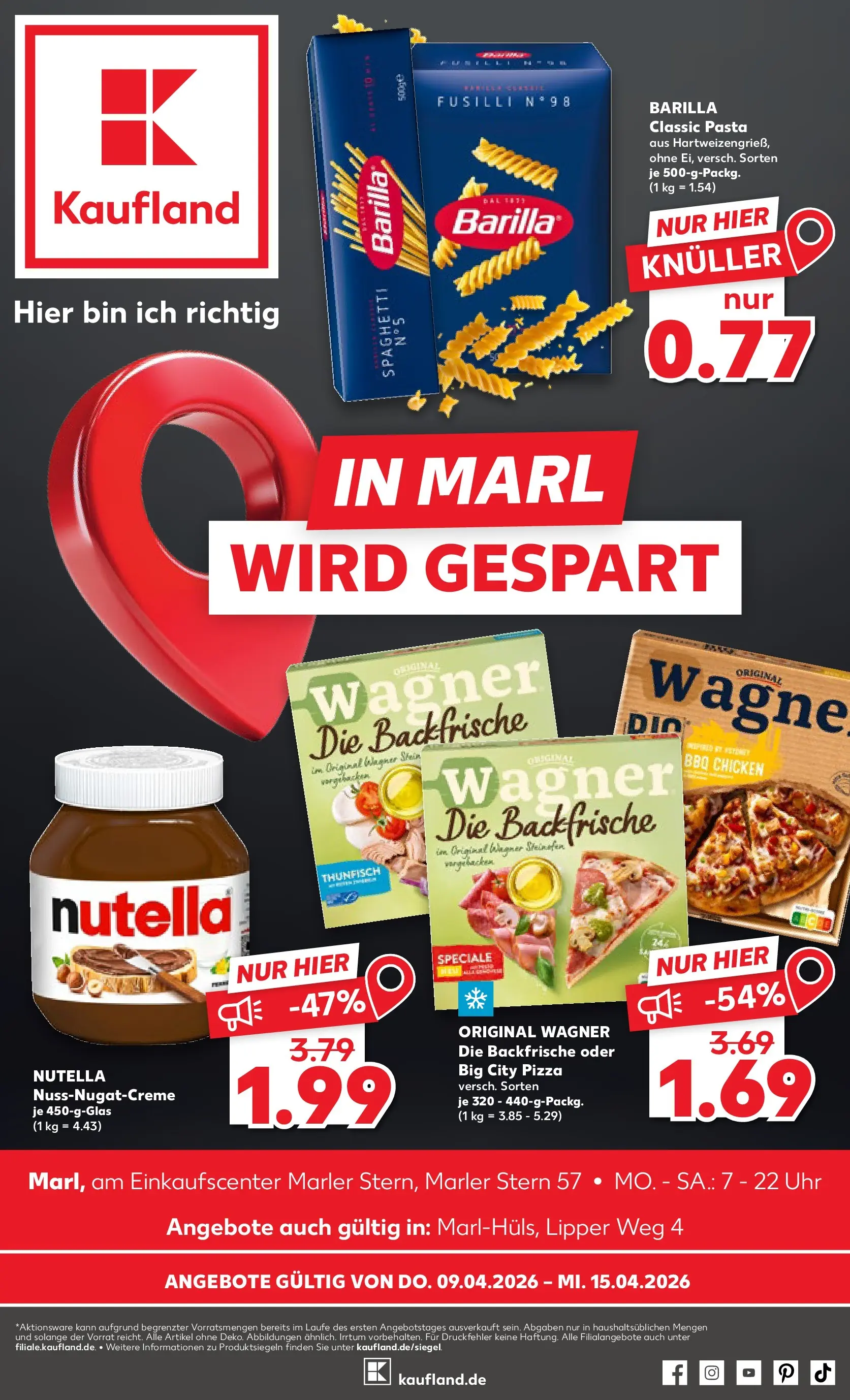 Prospekt Kaufland ab 07.04.2026 » Angebote und Werbung Online | Seite: 13 | Produkte: Thunfisch, Pasta, Pizza, Uhr Prospekt Kaufland ab 07.04.2026 » Angebote Online zum Blättern | Seite: 13 | Produkte: Thunfisch, Pasta, Pizza, Uhr