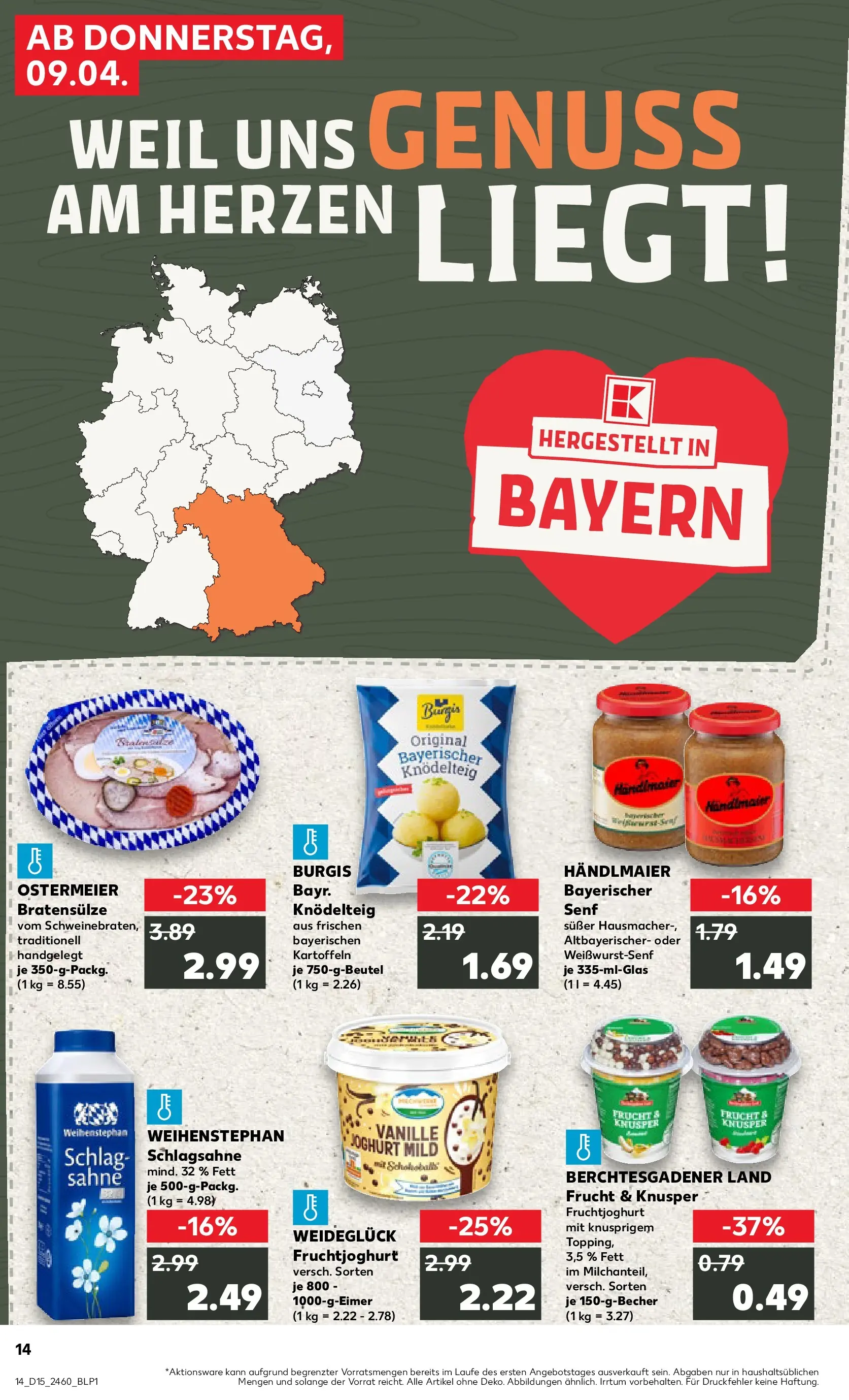 Prospekt Kaufland ab 07.04.2026 » Angebote Online zum Blättern | Seite: 26 | Produkte: Joghurt, Fruchtjoghurt, Kartoffeln, Sahne