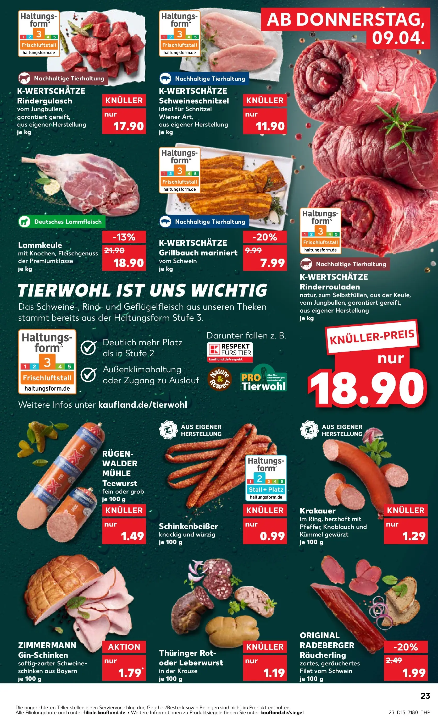 Prospekt Kaufland ab 07.04.2026 » Angebote Online zum Blättern | Seite: 35 | Produkte: Rindergulasch, Mühle, Schnitzel, Gin