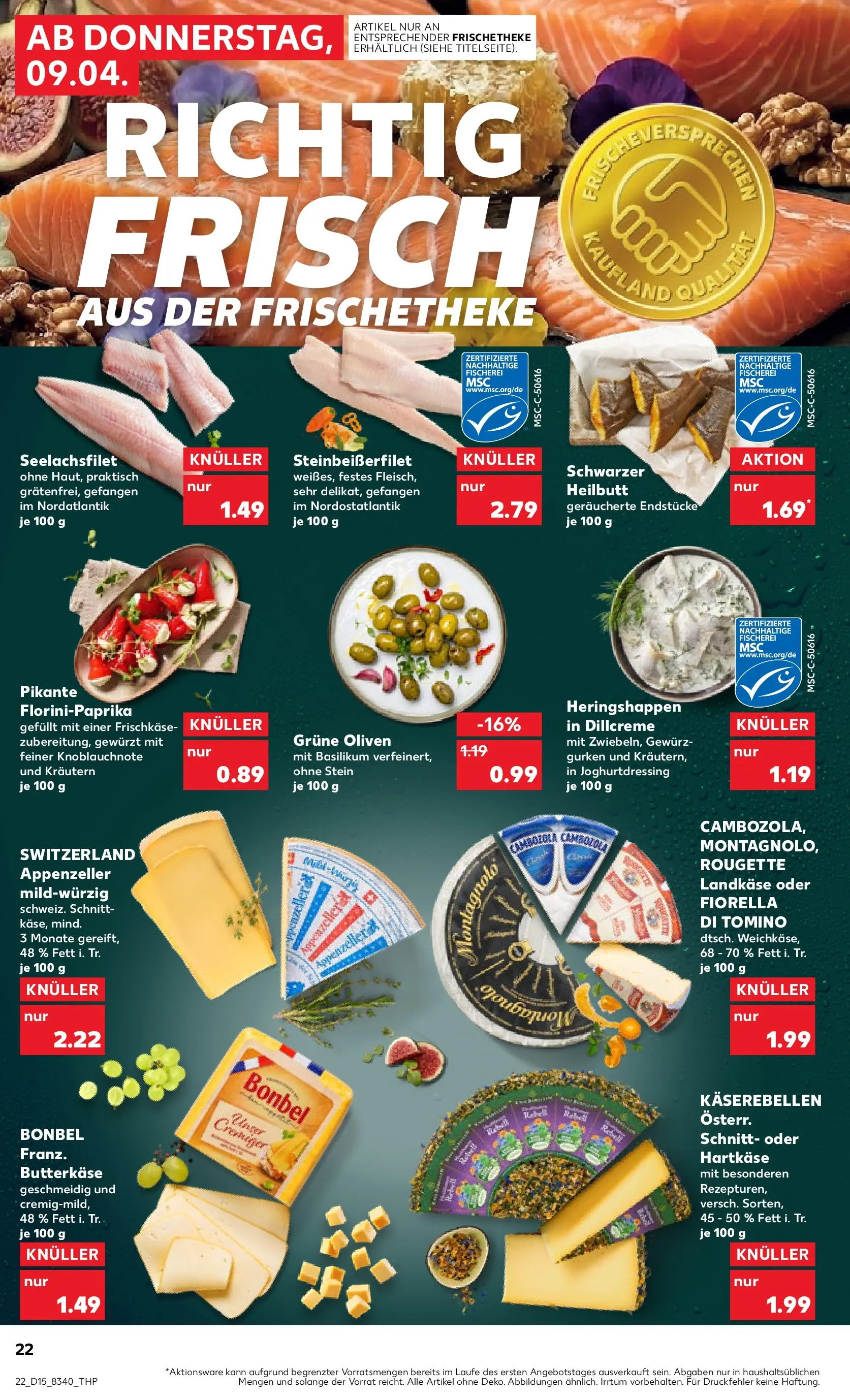 Prospekt Kaufland ab 07.04.2026 » Angebote Online zum Blättern | Seite: 34 | Produkte: Gurken, Frischkase