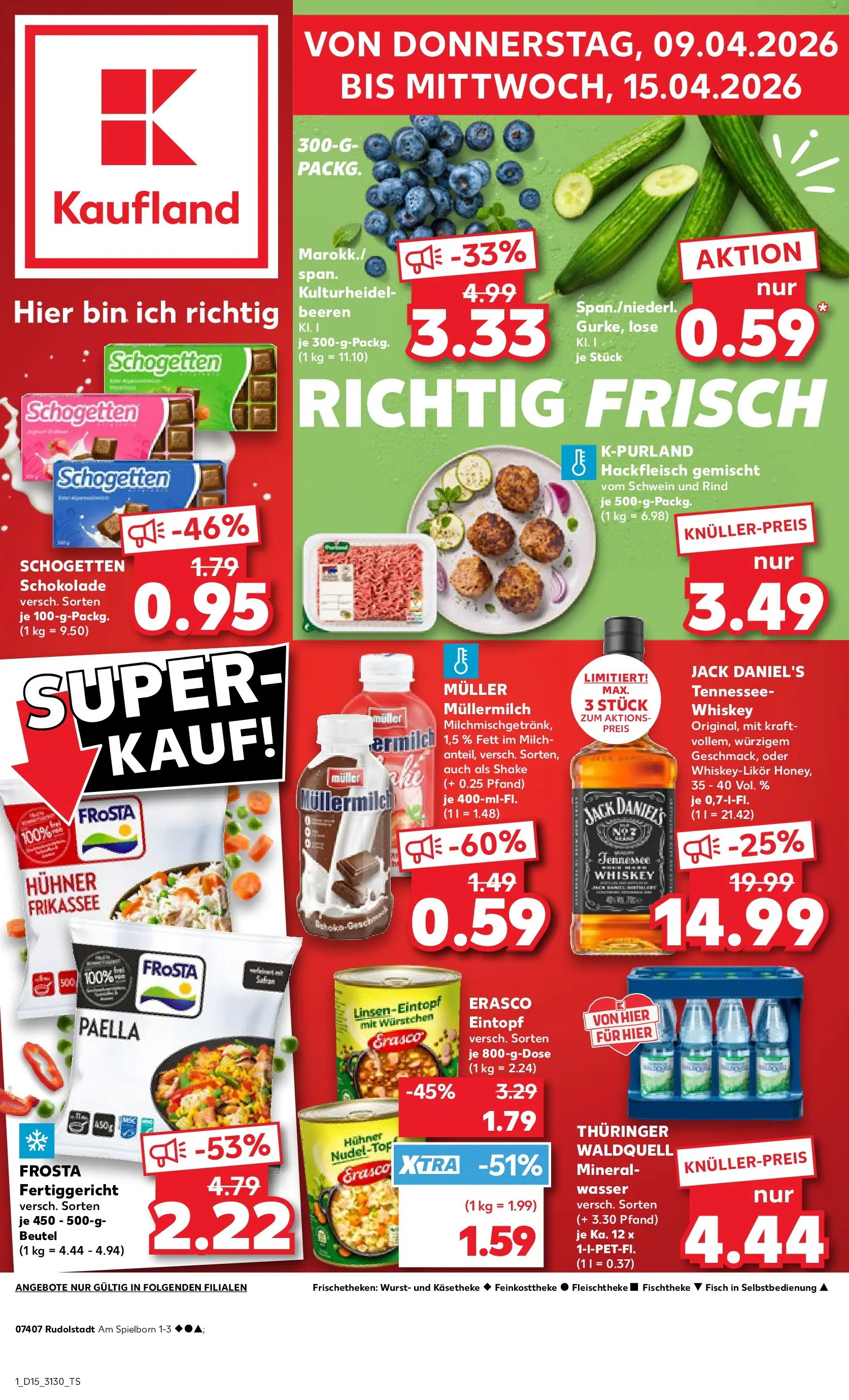 Prospekt Kaufland ab 07.04.2026 » Angebote Online zum Blättern | Seite: 13 | Produkte: Milch, Wasser, Wurst, Müllermilch