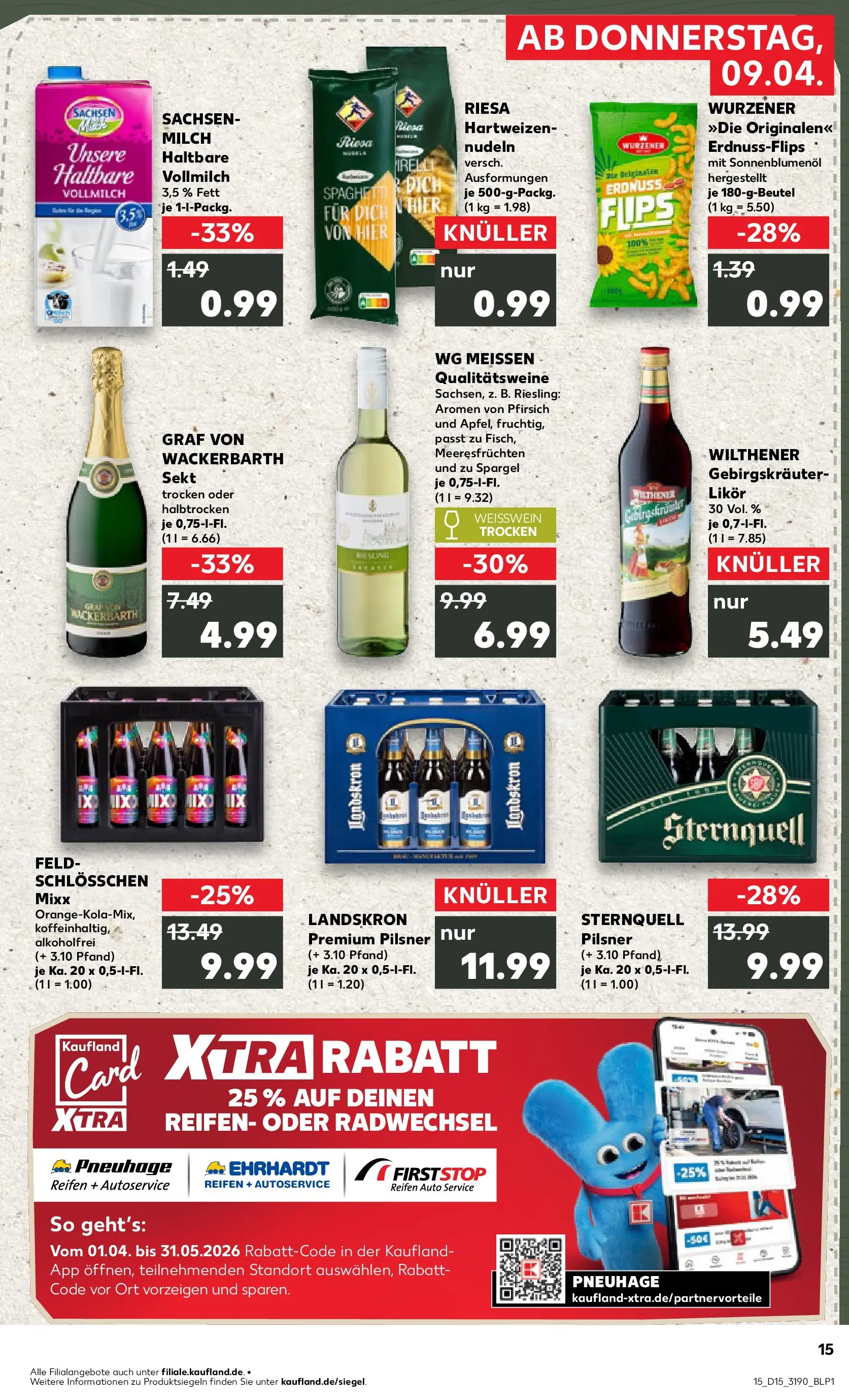 Prospekt Kaufland ab 07.04.2026 » Angebote und Werbung Online | Seite: 27 | Produkte: Sonnenblumenol, Sekt, Spargel, Pasta Prospekt Kaufland ab 07.04.2026 » Angebote Online zum Blättern | Seite: 27 | Produkte: Sonnenblumenol, Sekt, Spargel, Pasta