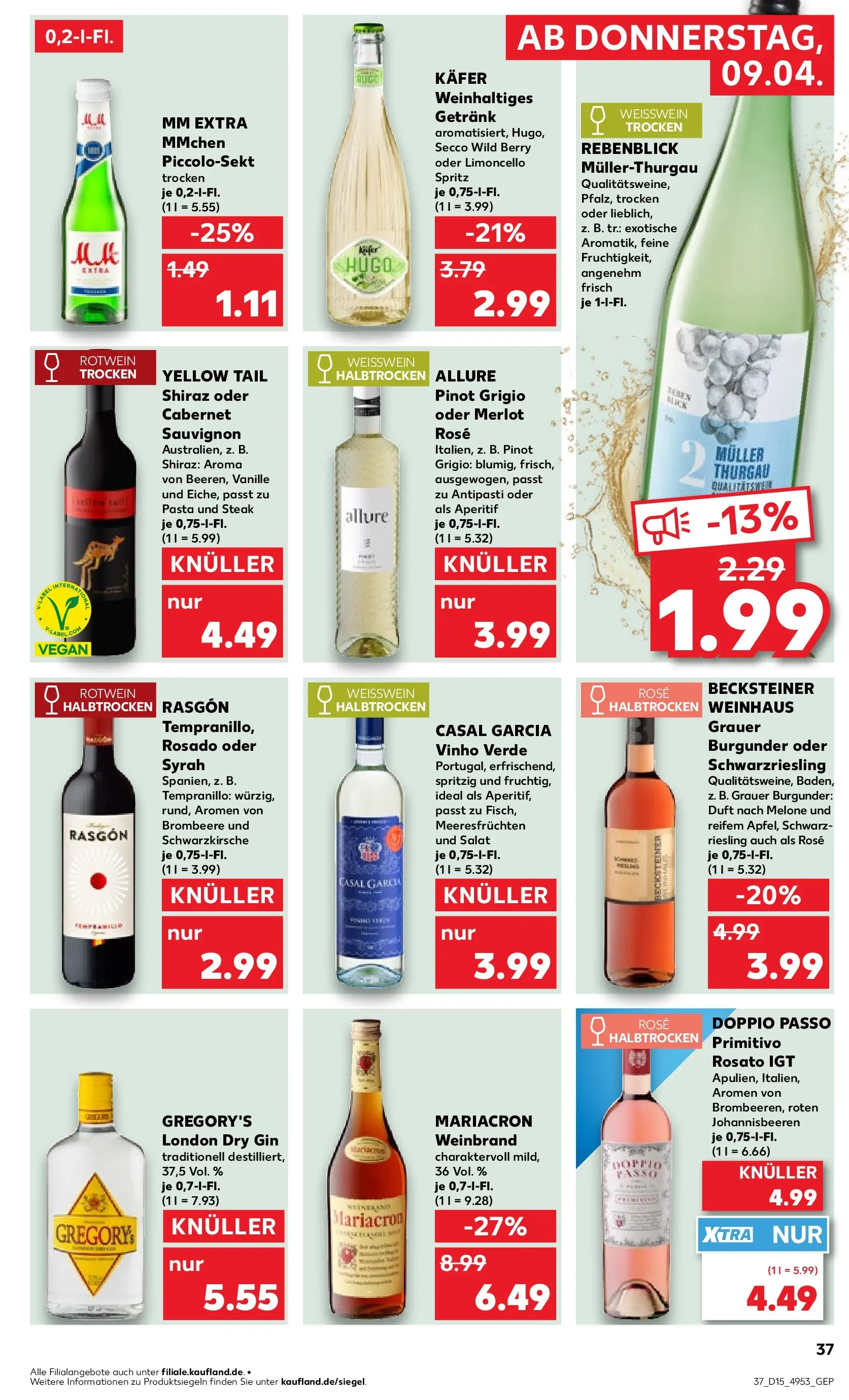 Prospekt Kaufland ab 07.04.2026 » Angebote Online zum Blättern | Seite: 53 | Produkte: Duft, Pasta, Steak, Gin