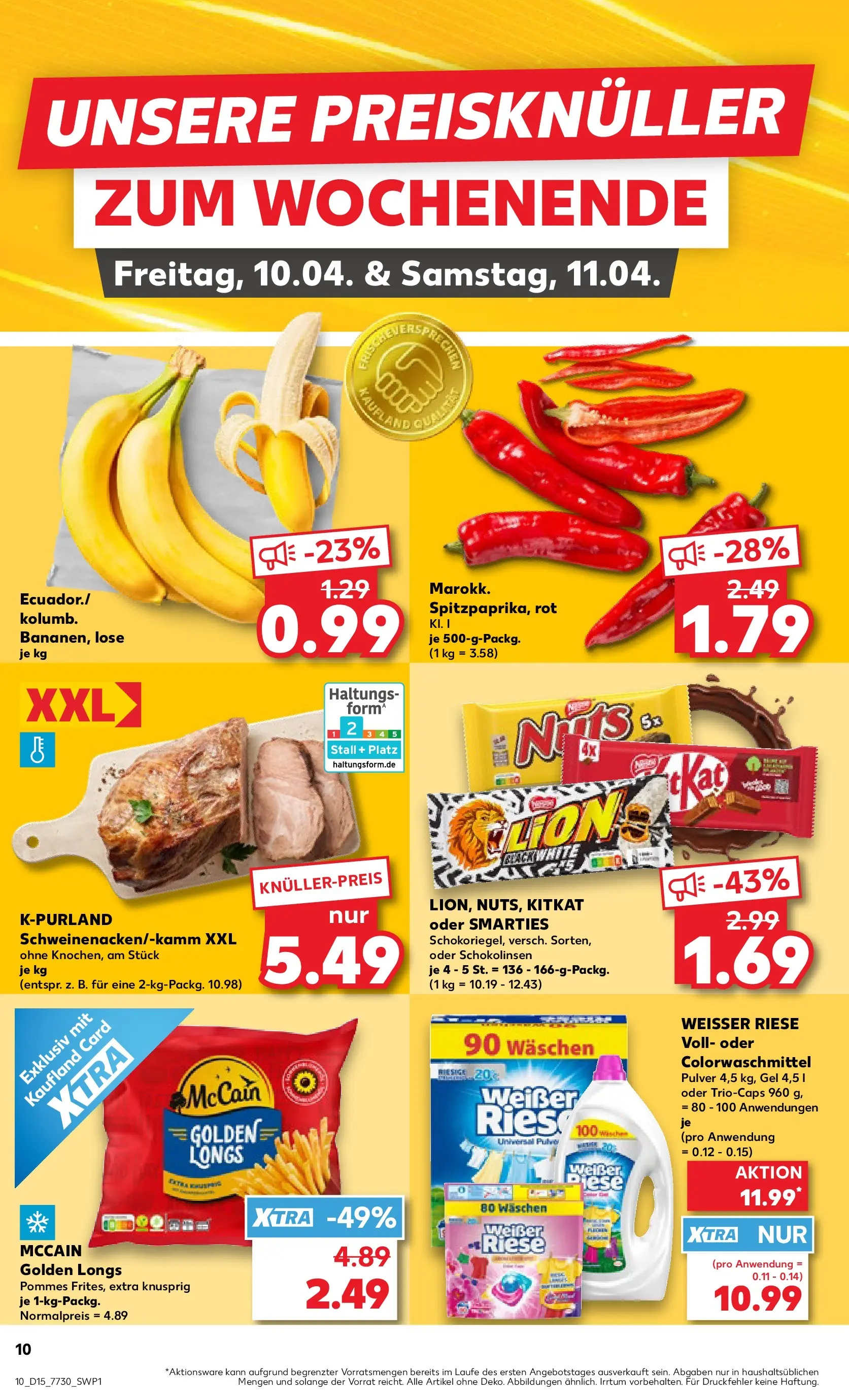 Prospekt Kaufland ab 08.04.2026 » Angebote Online zum Blättern | Seite: 10 | Produkte: Smarties, Pommes, McCain