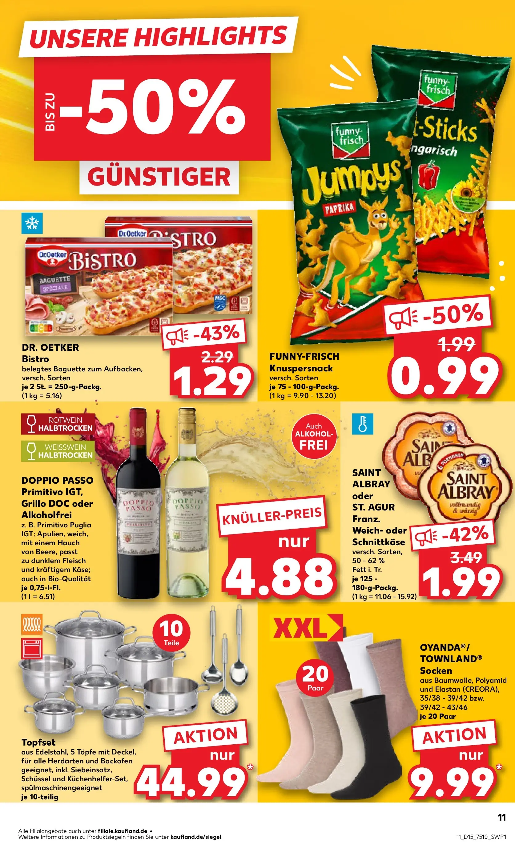 Prospekt Kaufland ab 07.04.2026 » Angebote Online zum Blättern | Seite: 23 | Produkte: Weißwein, Doppio passo primitivo, Paprika, Fleisch
