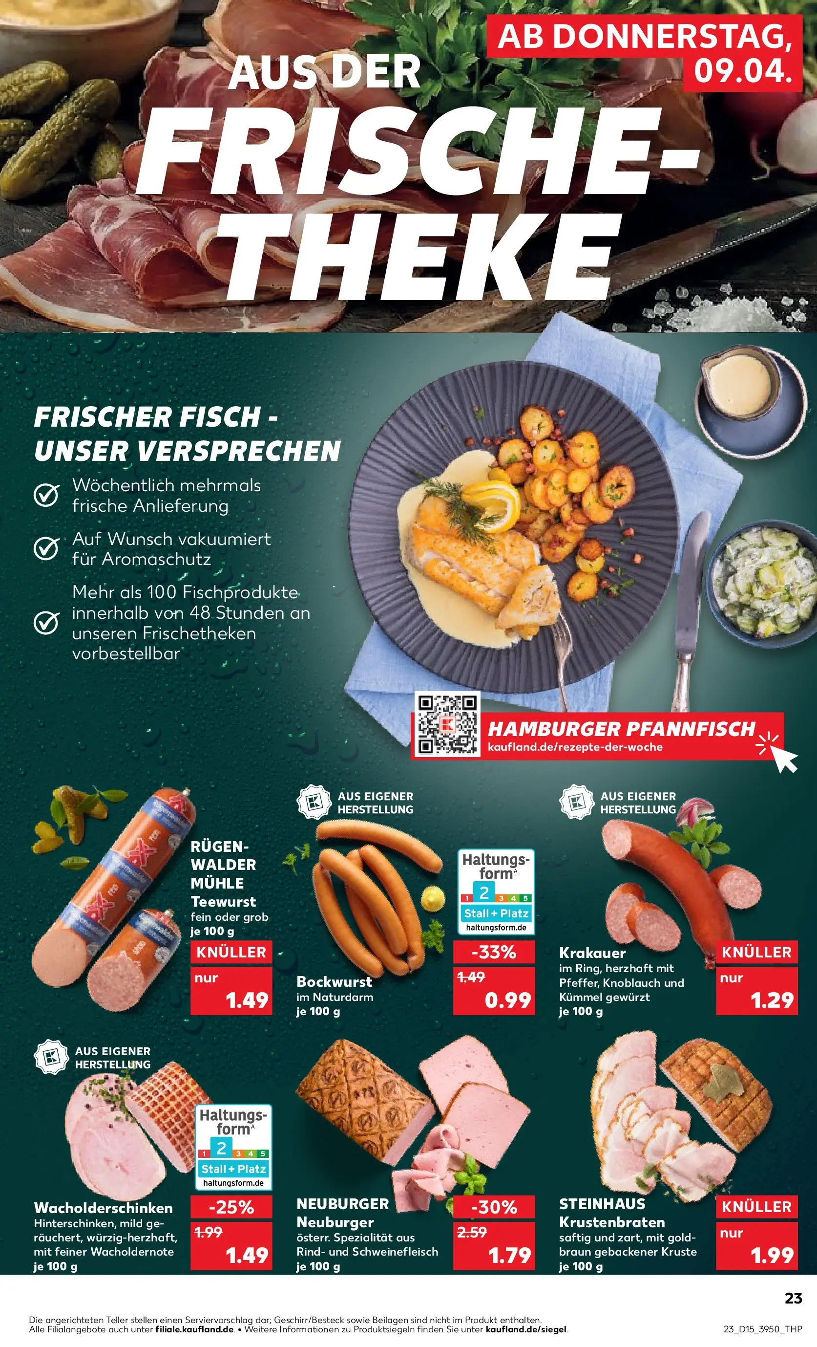 Prospekt Kaufland ab 07.04.2026 » Angebote Online zum Blättern | Seite: 35 | Produkte: Bockwurst, Mühle, Krustenbraten, Knoblauch