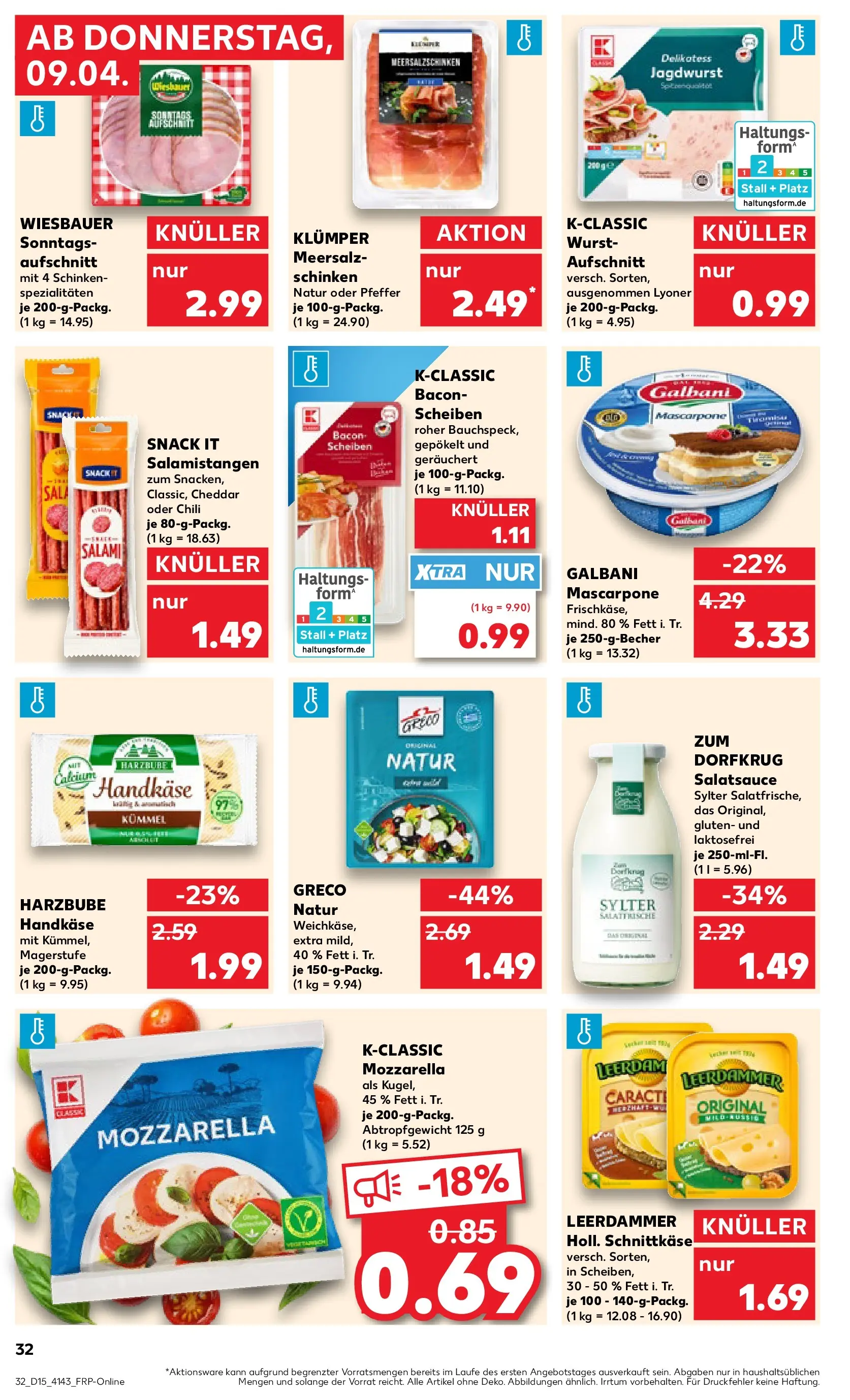 Prospekt Kaufland ab 07.04.2026 » Angebote und Werbung Online | Seite: 44 | Produkte: Mozzarella, Dressing, Chili, Schinken Prospekt Kaufland ab 07.04.2026 » Angebote Online zum Blättern | Seite: 44 | Produkte: Mozzarella, Dressing, Chili, Schinken