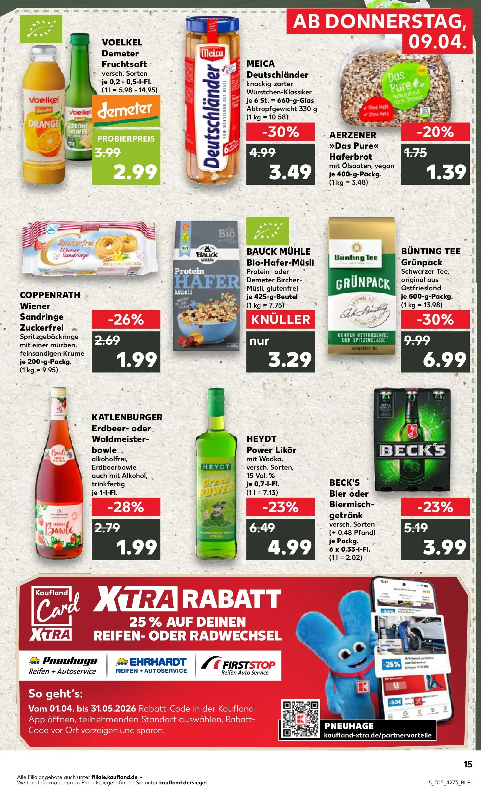 Prospekt Kaufland ab 07.04.2026 » Angebote Online zum Blättern | Seite: 27 | Produkte: Musli, Mühle, Bier, Fruchtsaft