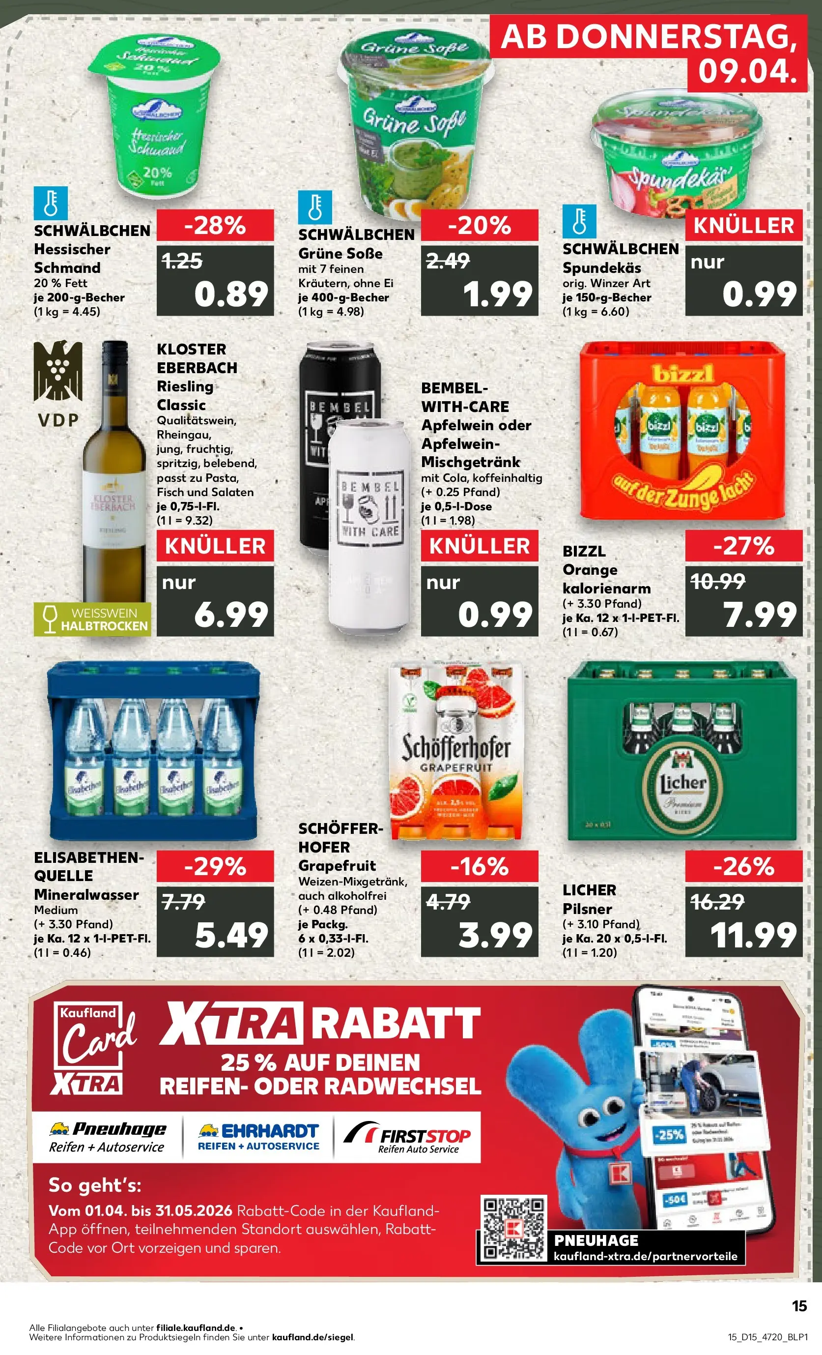 Prospekt Kaufland ab 07.04.2026 » Angebote Online zum Blättern | Seite: 27 | Produkte: Weißwein, Mineralwasser, Grapefruit, Soße