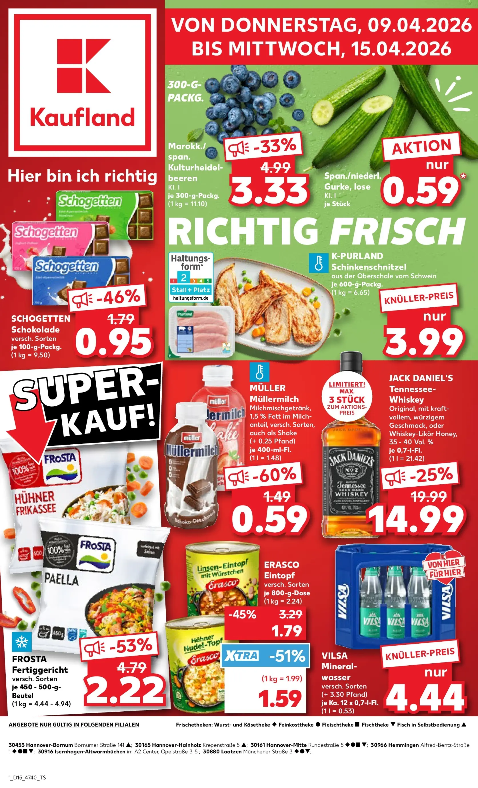 Prospekt Kaufland ab 07.04.2026 » Angebote und Werbung Online | Seite: 13 | Produkte: Schokolade, Frosta, Wurst, Schogetten Prospekt Kaufland ab 07.04.2026 » Angebote Online zum Blättern | Seite: 13 | Produkte: Schokolade, Frosta, Wurst, Schogetten