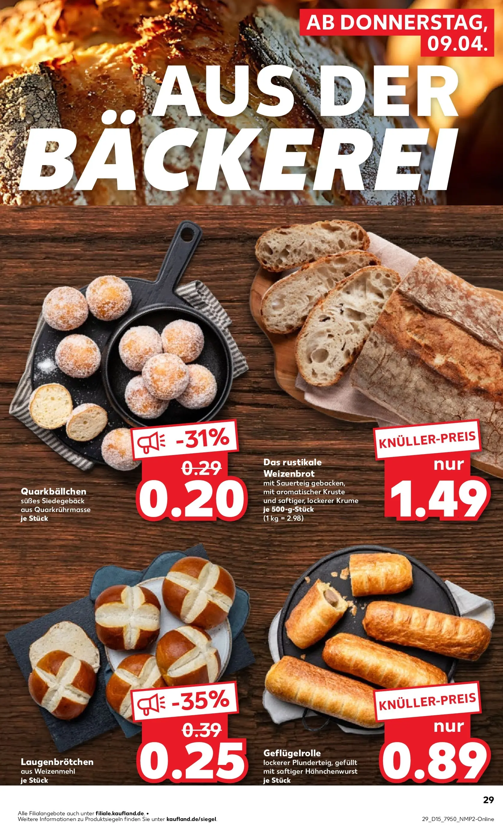 Prospekt Kaufland ab 08.04.2026 » Angebote Online zum Blättern | Seite: 33 | Produkte: Bäckerei, Weizenmehl