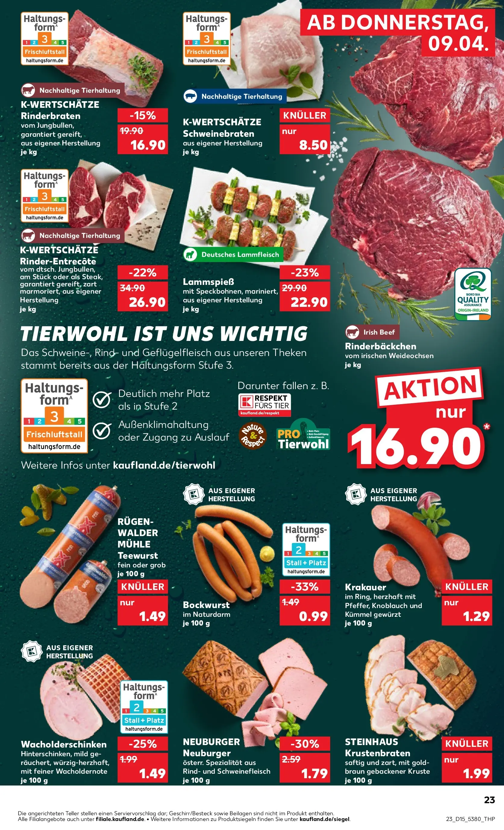 Prospekt Kaufland ab 07.04.2026 » Angebote Online zum Blättern | Seite: 35 | Produkte: Rinderbraten, Krustenbraten, Knoblauch, Schweinefleisch