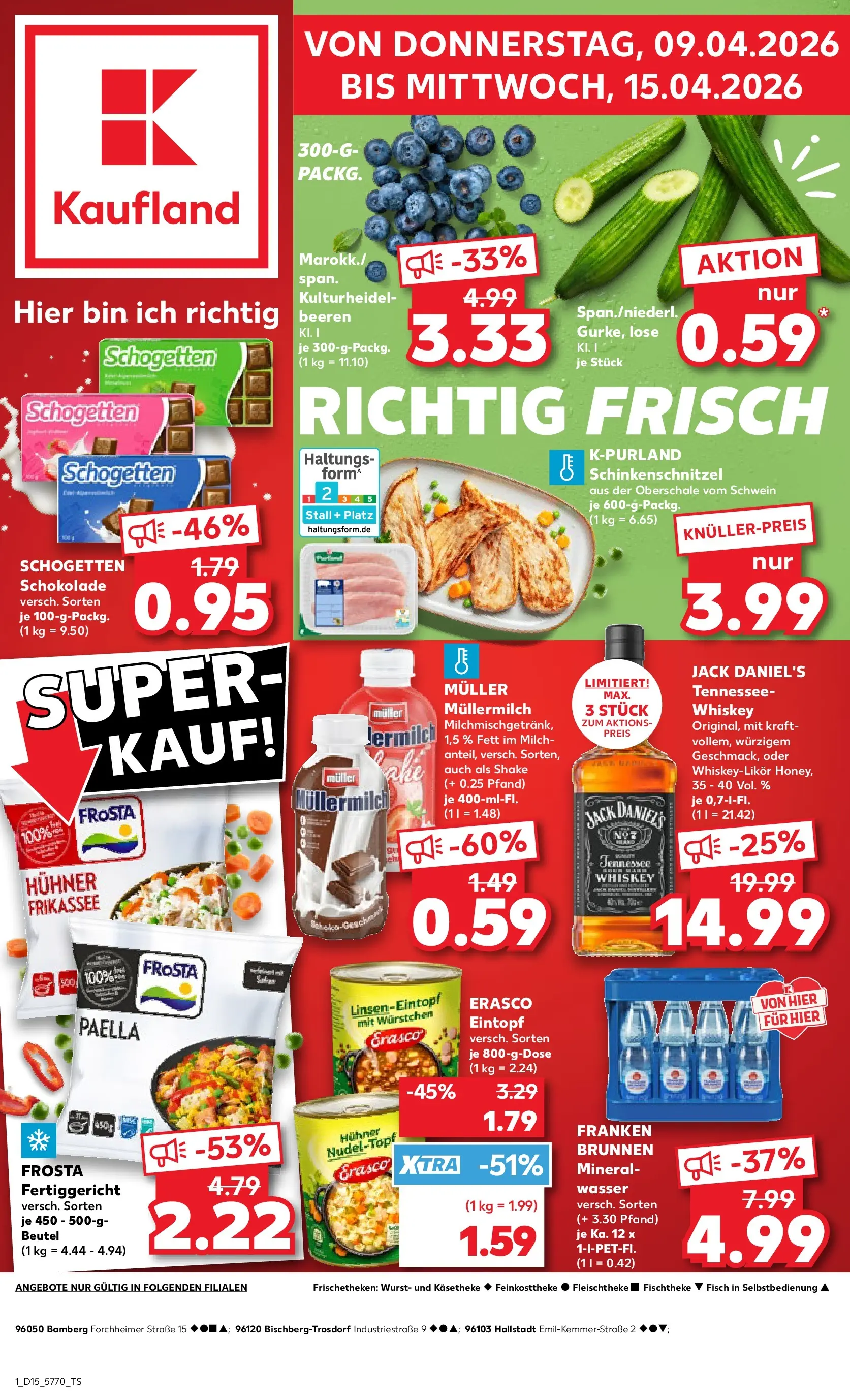 Prospekt Kaufland ab 07.04.2026 » Angebote und Werbung Online | Seite: 13 | Produkte: Jack Daniel's, Wurst, Muller mullermilch, Whiskey Prospekt Kaufland ab 07.04.2026 » Angebote Online zum Blättern | Seite: 13 | Produkte: Jack Daniel's, Wurst, Muller mullermilch, Whiskey