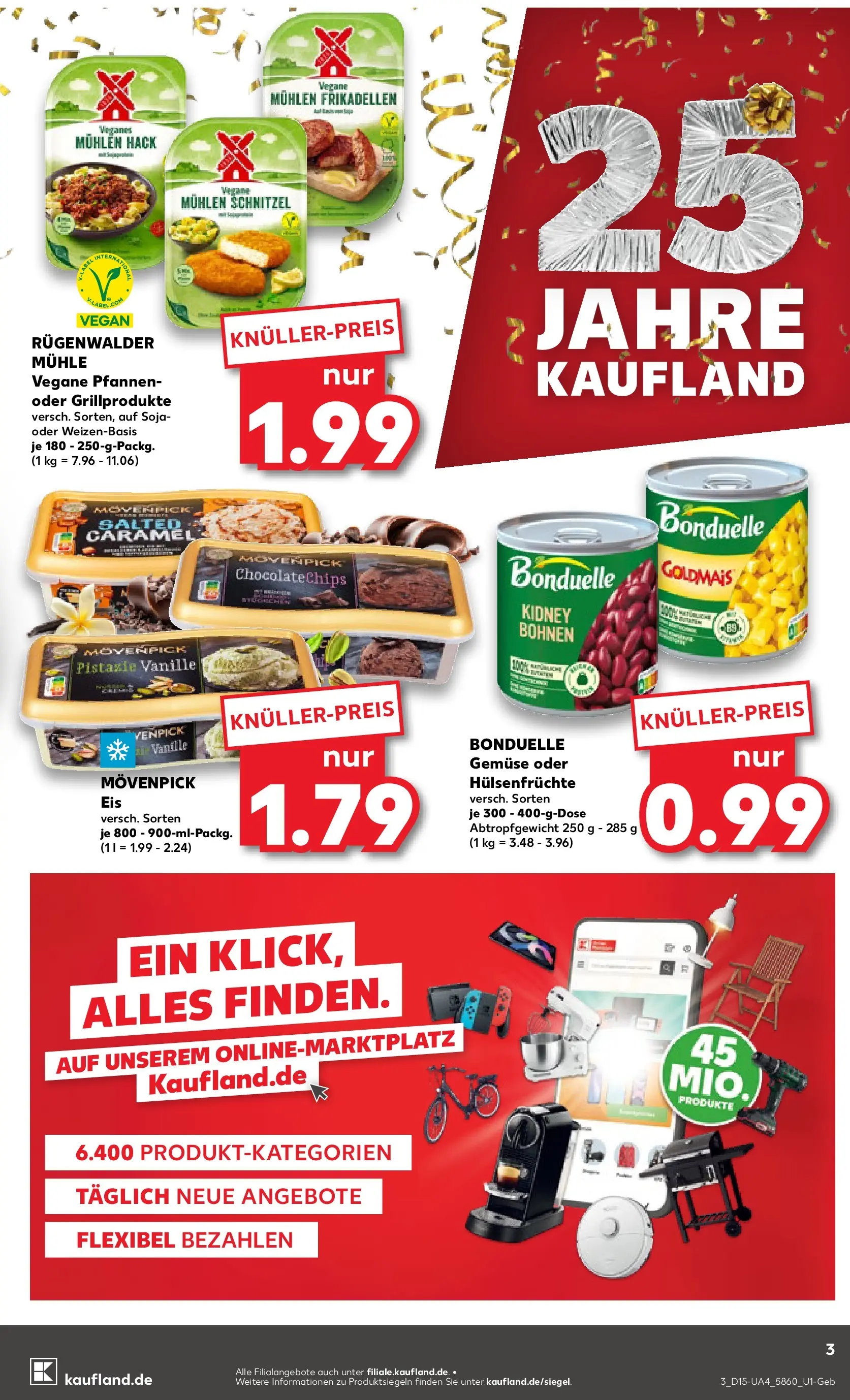 Prospekt Kaufland ab 07.04.2026 » Angebote Online zum Blättern | Seite: 15 | Produkte: Schnitzel, Movenpick eis, Gemüse, Eis