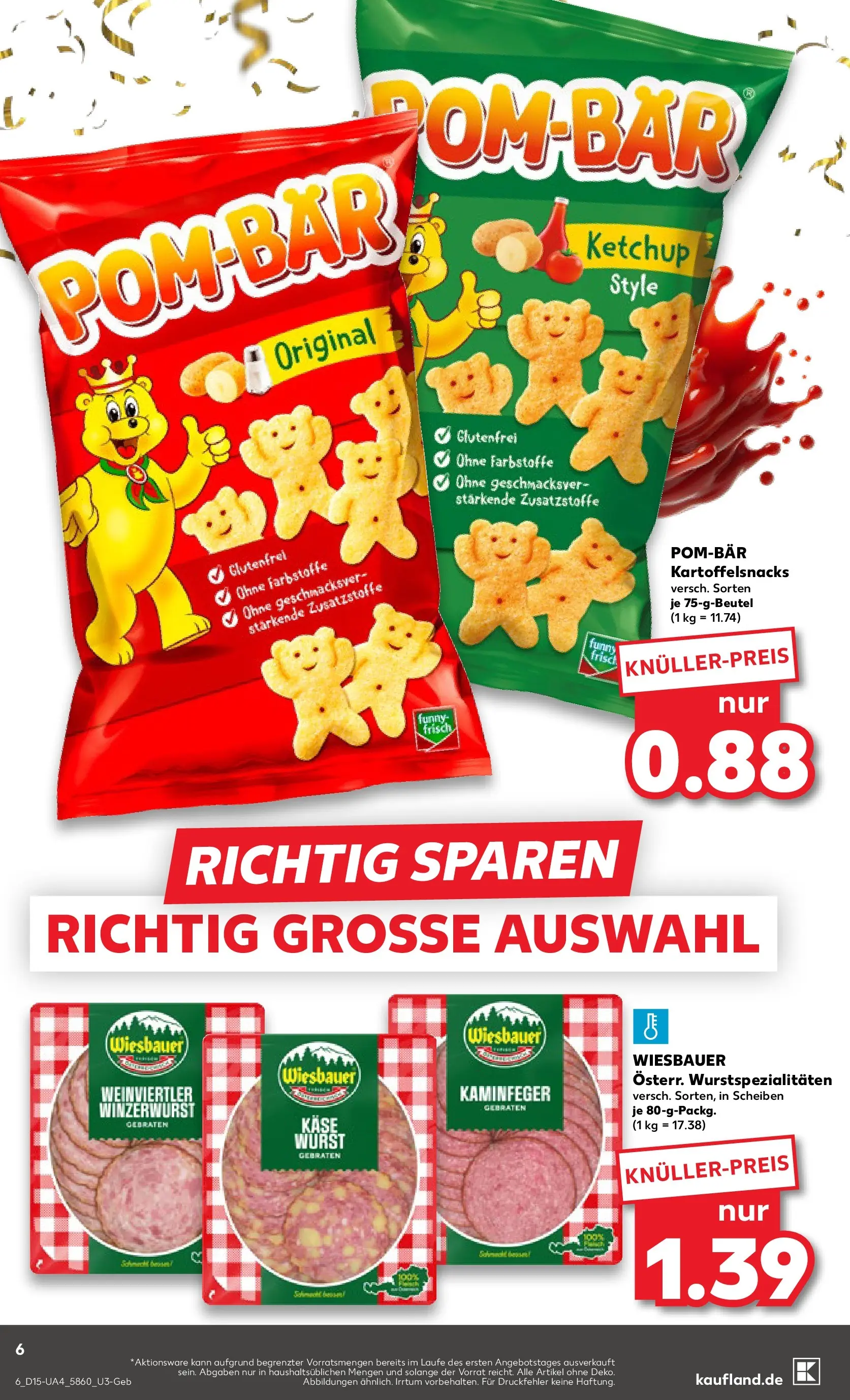 Prospekt Kaufland ab 07.04.2026 » Angebote Online zum Blättern | Seite: 18 | Produkte: Käse, POM-BÄR, Wurst, Ketchup