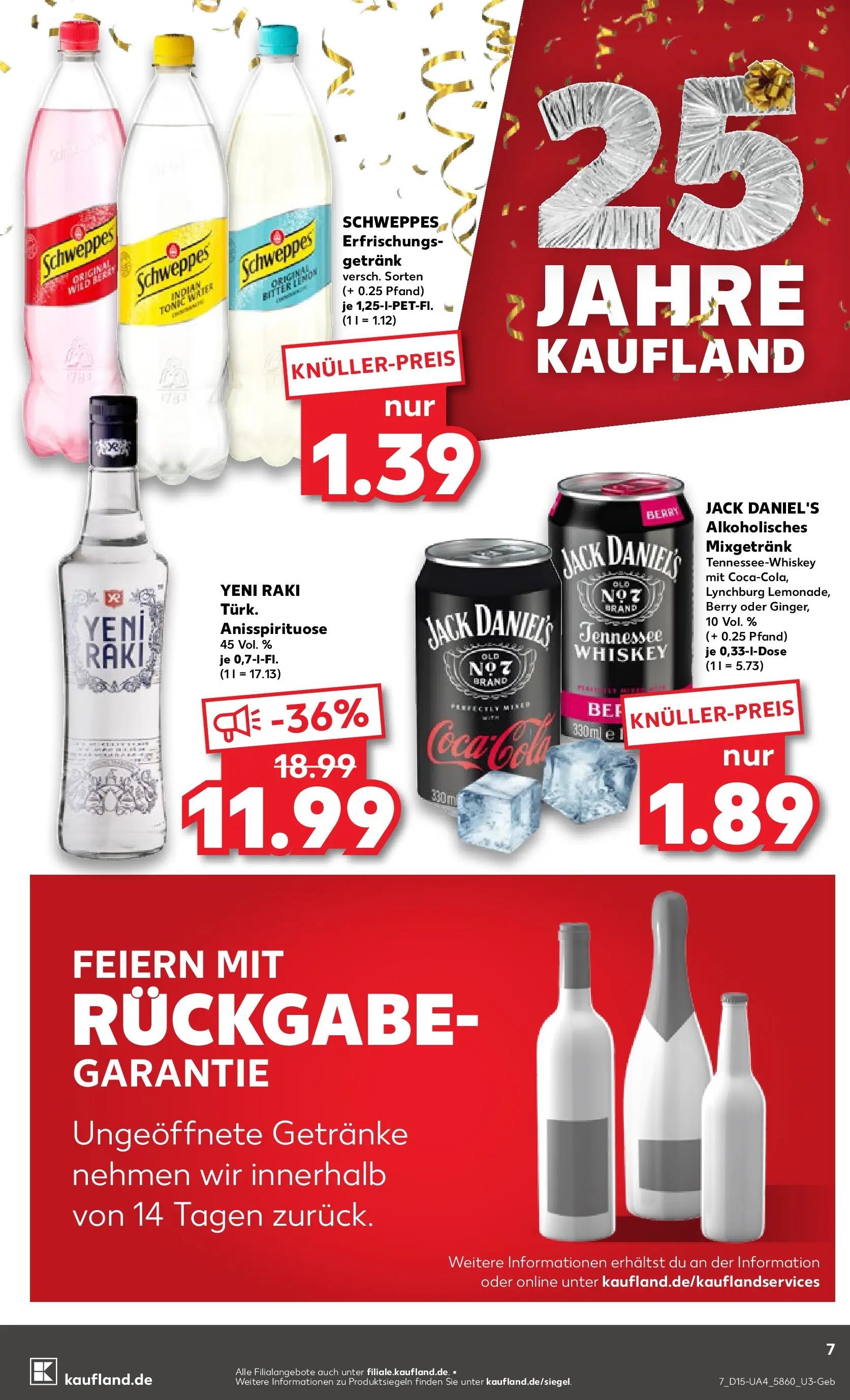 Prospekt Kaufland ab 07.04.2026 » Angebote Online zum Blättern | Seite: 19 | Produkte: Jack Daniel's, Schweppes, Whiskey
