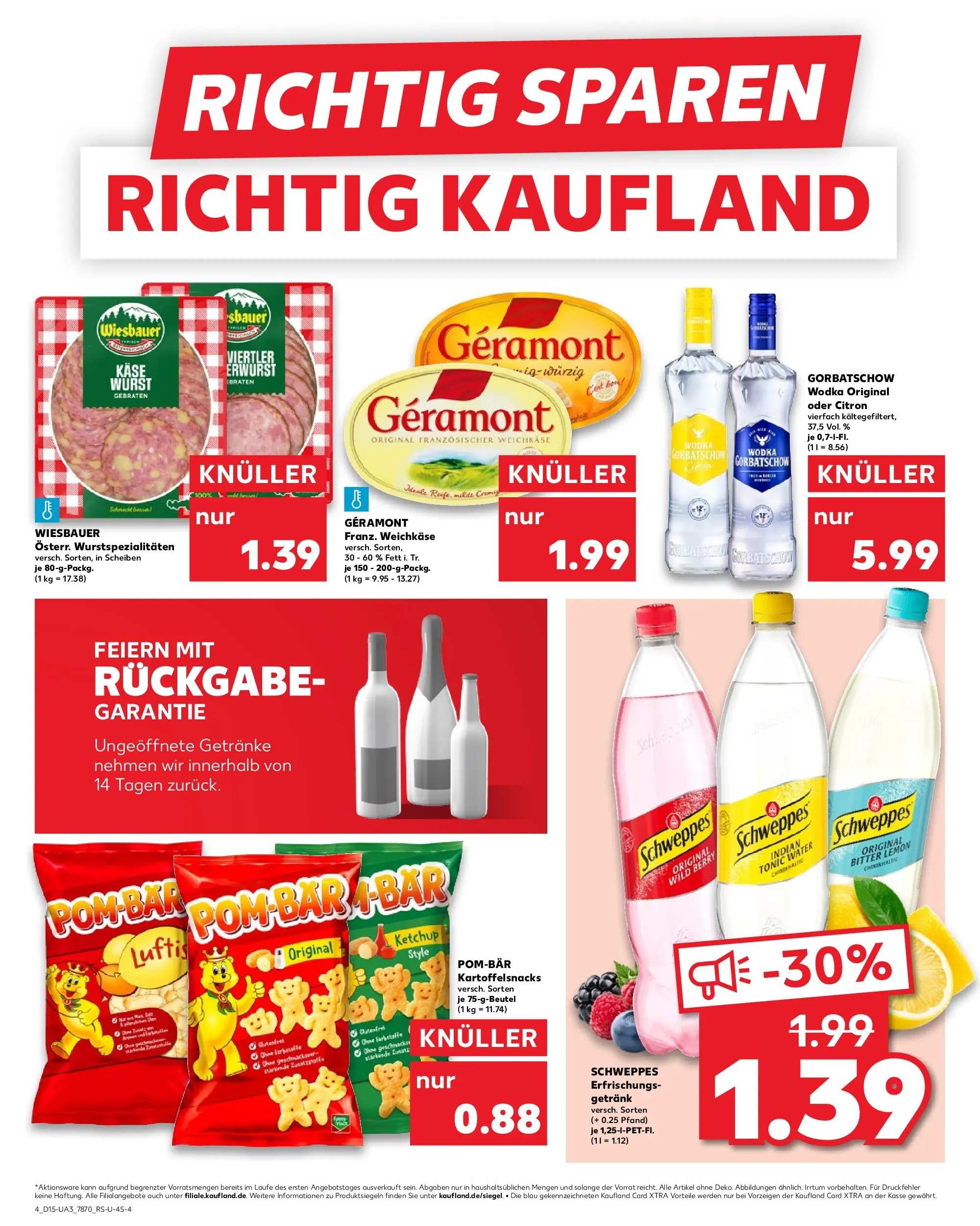 Prospekt Kaufland ab 08.04.2026 » Angebote Online zum Blättern | Seite: 4 | Produkte: Creme, Wodka gorbatschow, Vodka, Wodka