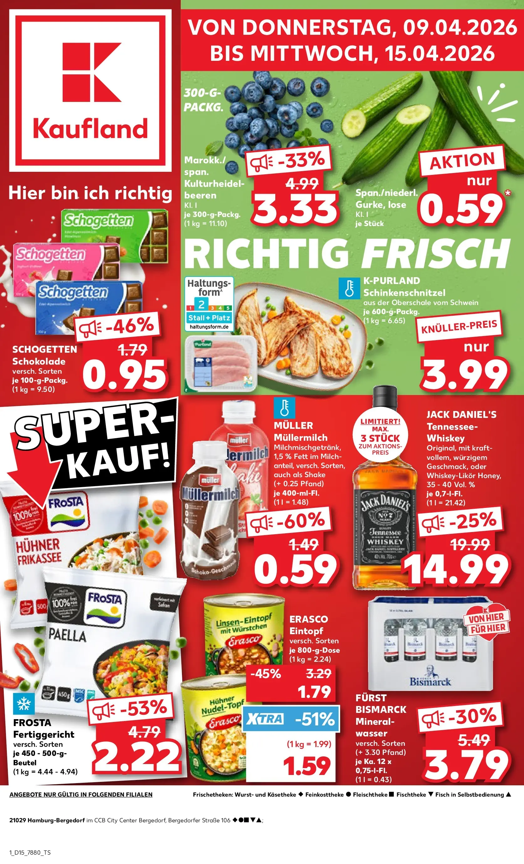 Prospekt Kaufland ab 07.04.2026 » Angebote Online zum Blättern | Seite: 13 | Produkte: Jack Daniel's, Mineralwasser, Fisch, Wasser