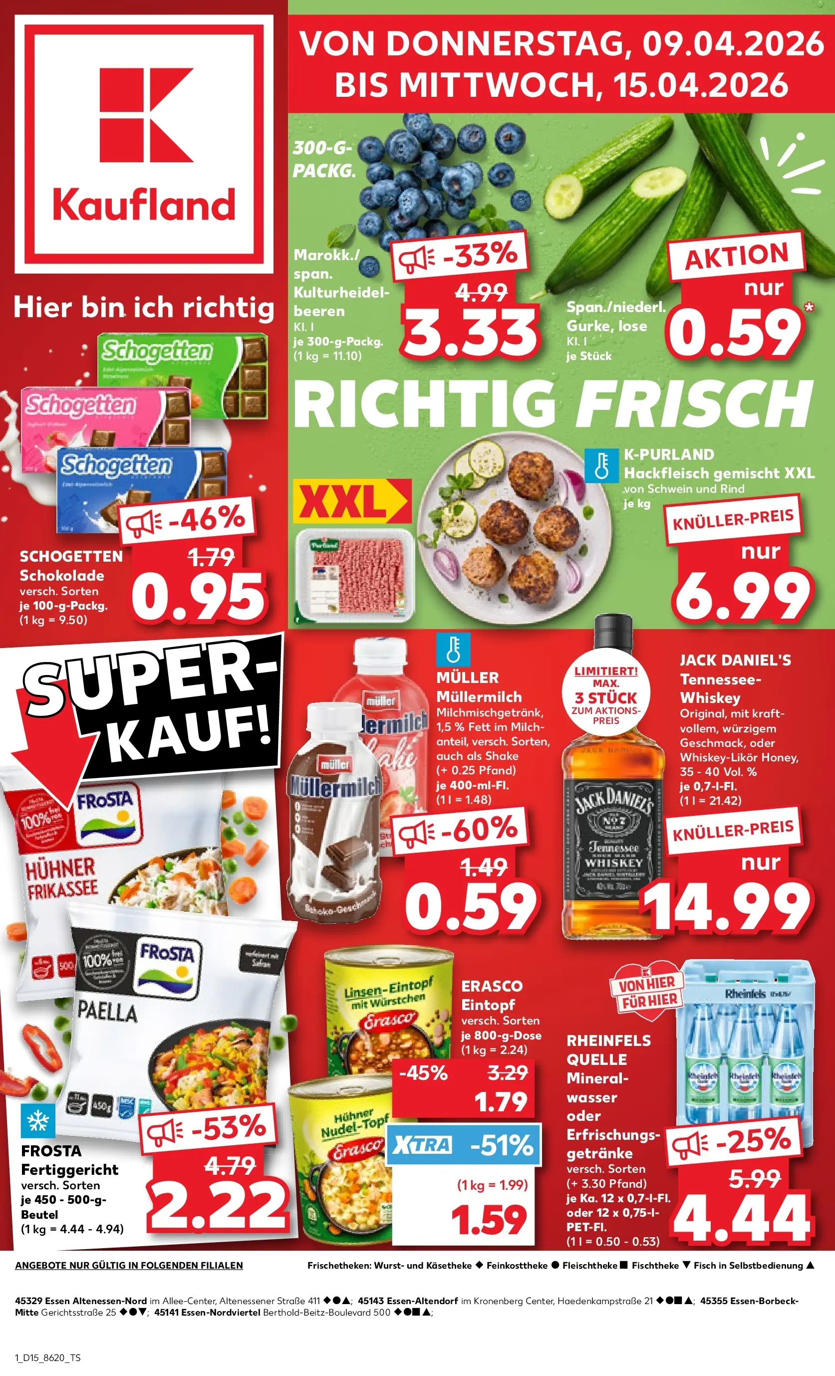 Prospekt Kaufland ab 07.04.2026 » Angebote Online zum Blättern | Seite: 13 | Produkte: Frosta, Fisch, Müllermilch, Rheinfels quelle