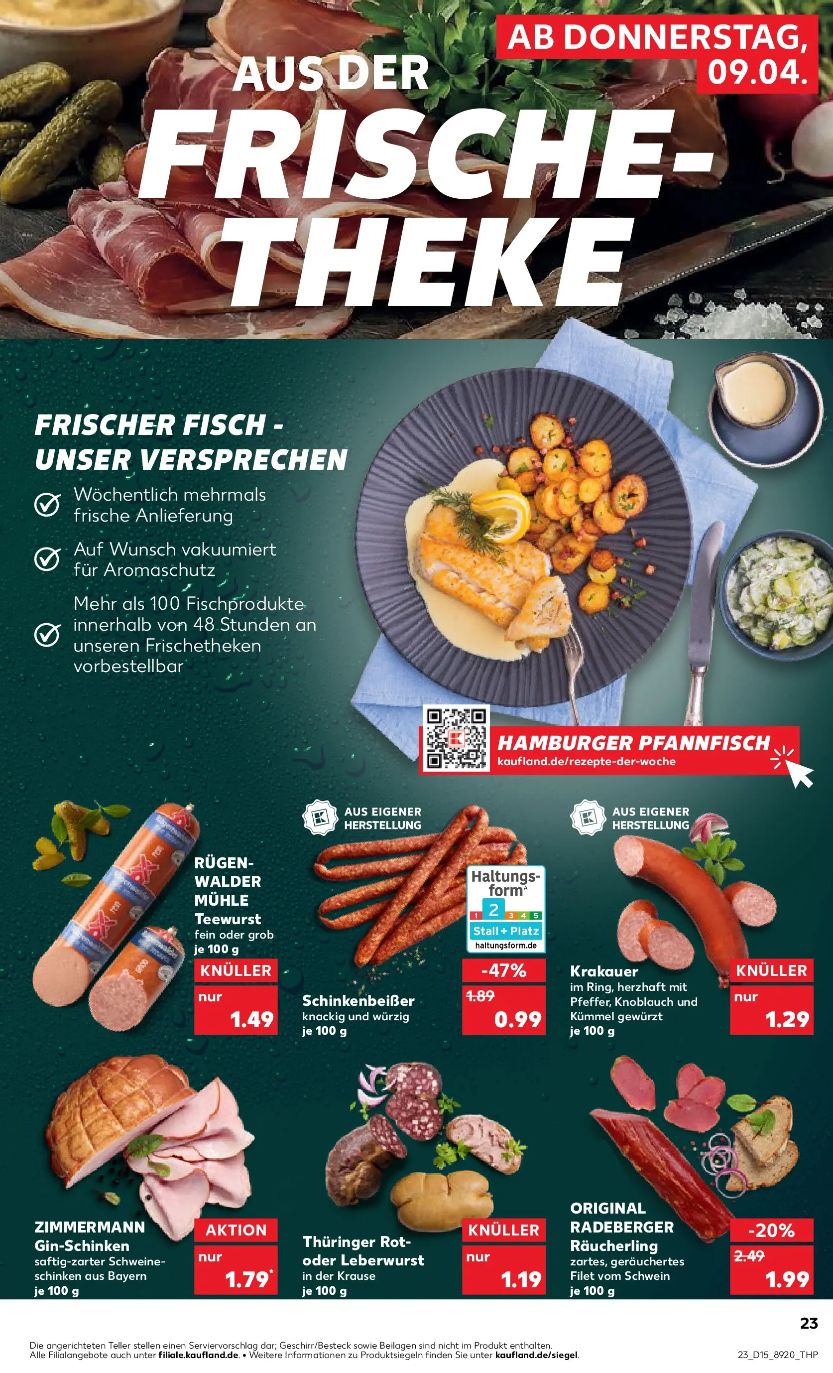 Prospekt Kaufland ab 07.04.2026 » Angebote Online zum Blättern | Seite: 35 | Produkte: Theke, Fisch, Knoblauch, Schinken