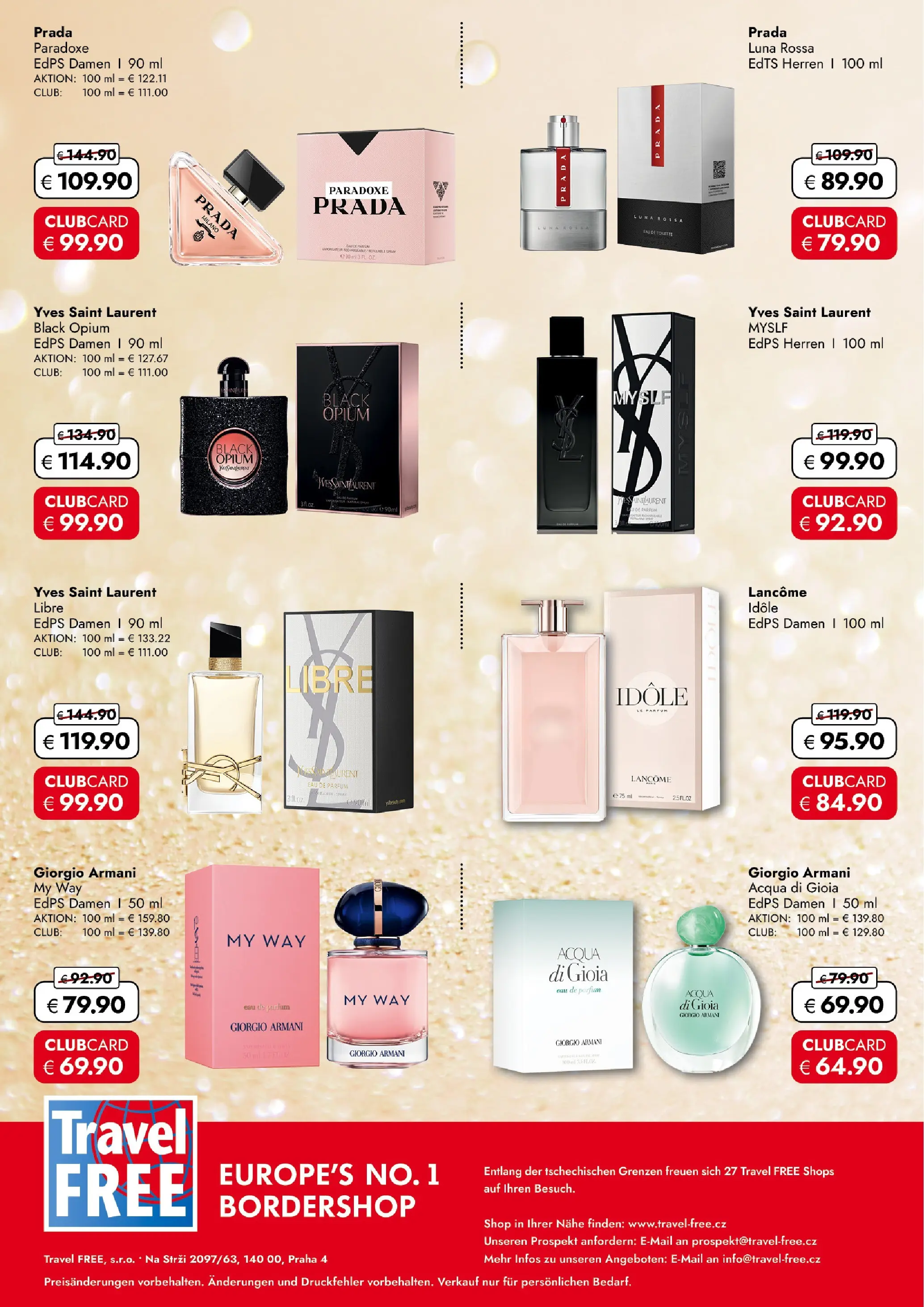 Travel FREE Aktionsangebote von 03.04.2026 - Aktuelle Angebote | Seite: 10 | Produkte: Toilette, Parfüm, Eau de Toilette