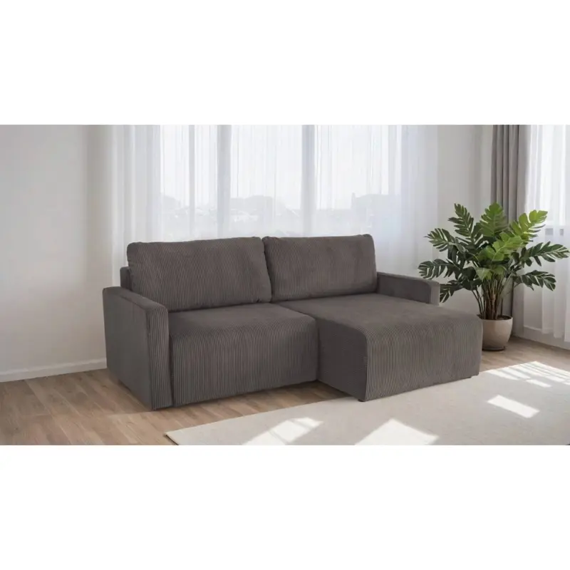 Ecksofa mit Bettfunktion und Bettkasten