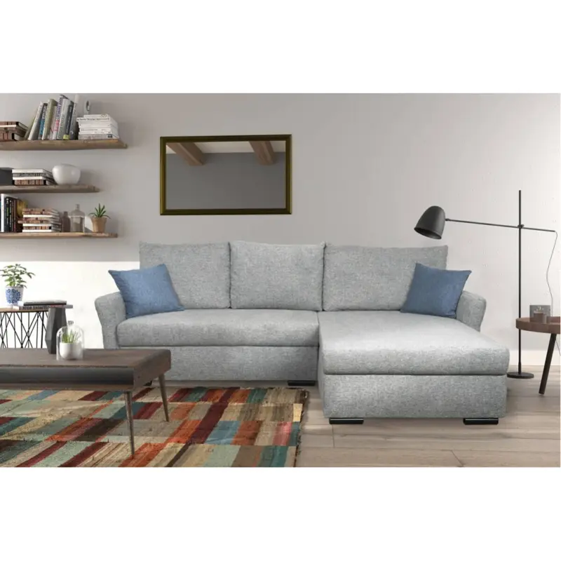 Ecksofa mit Bettfunktion und Bettkasten