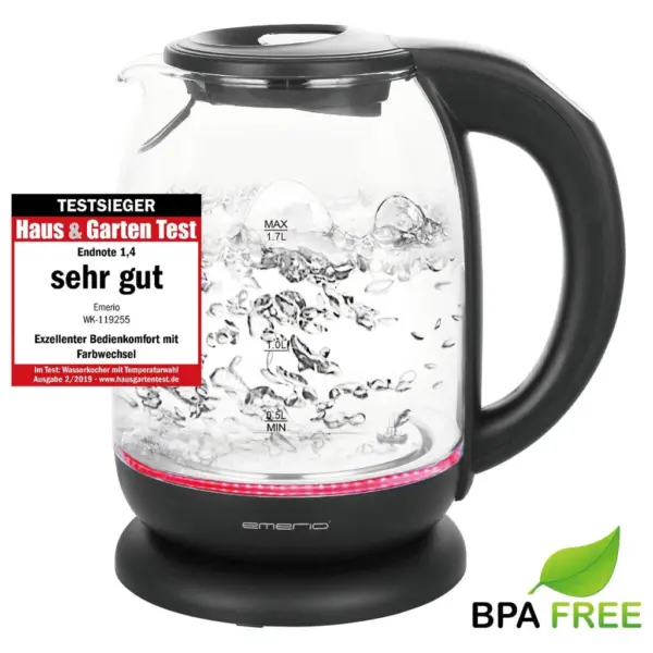 Emerio Glas-Wasserkocher WK-119255.5