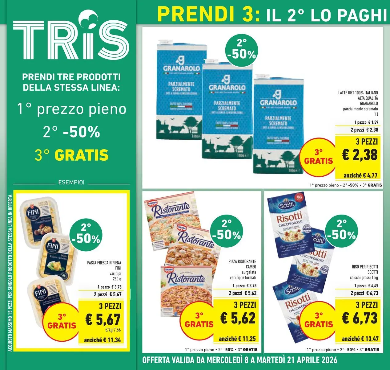 Volantino Conad dal 07/04/2026 > Anteprima | Pagina: 2 | Prodotti: Pizza, Riso, Latte, Pasta